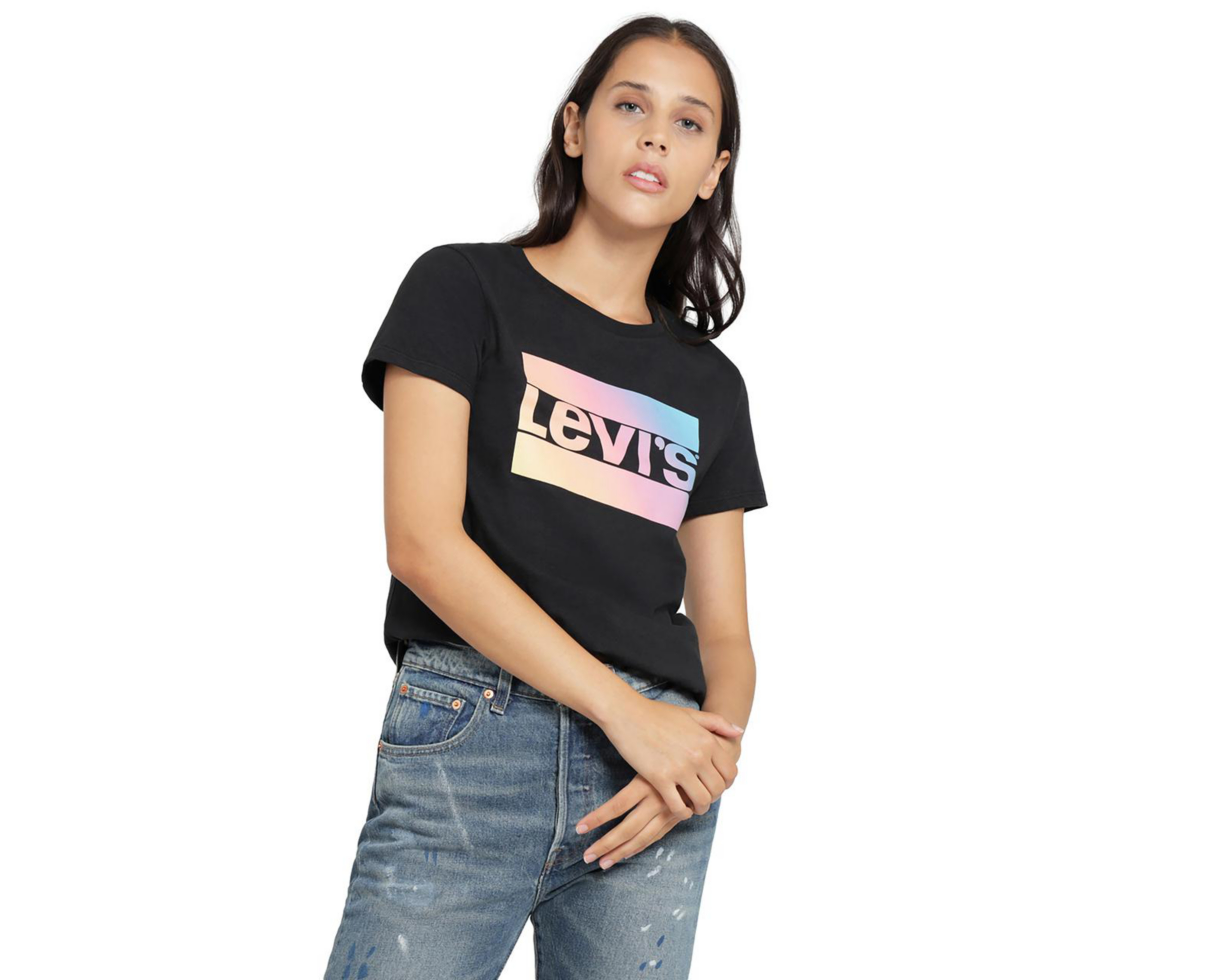 Foto 6 pulgar | Playera Levi's Manga Corta con Cuello Redondo