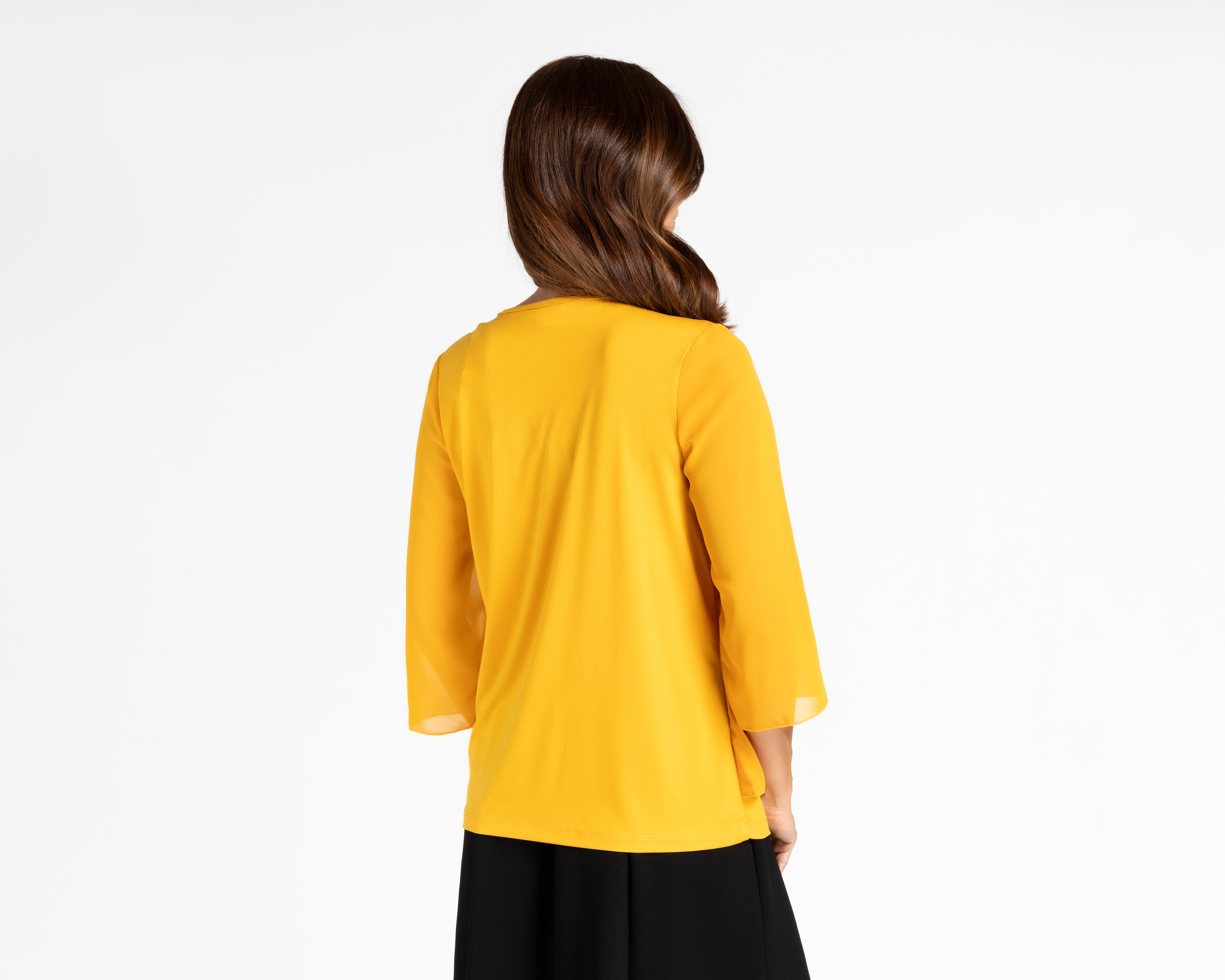 Foto 4 pulgar | Blusa Lady Sun Manga 3/4 Tableada