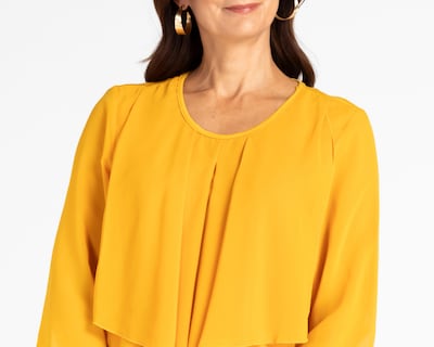 Foto 4 | Blusa Lady Sun Manga 3/4 Tableada