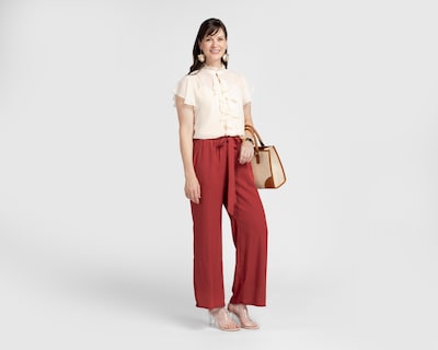 Foto 2 | Pantalón Ancho Sahara Chedrón para Mujer