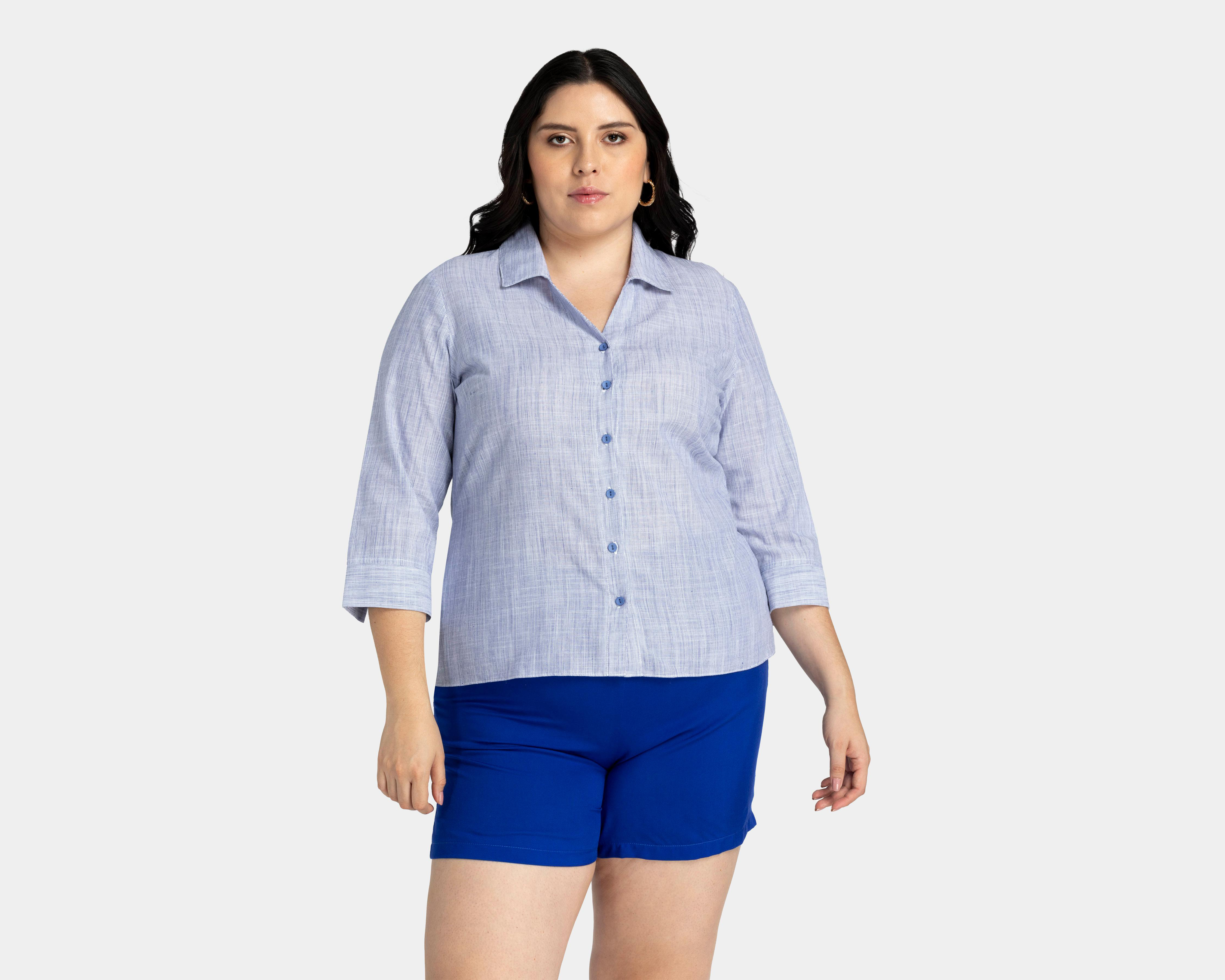 Foto 4 | Blusa Sahara Manga 3/4 con Botones