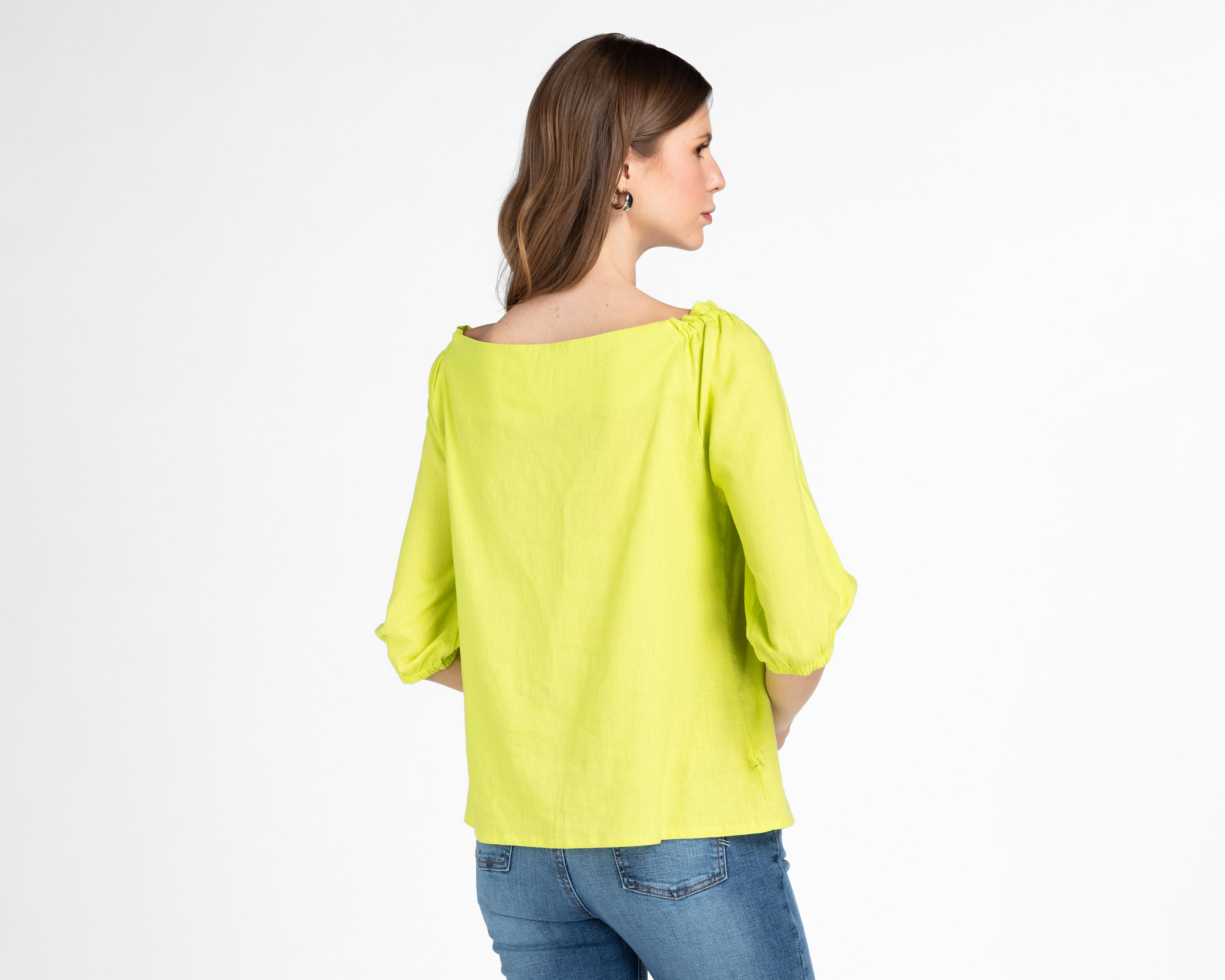 Foto 4 pulgar | Blusa Andiamo Amarilla para Mujer