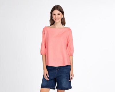 Foto 1 | Blusa Andiamo Manga 3/4 para Mujer