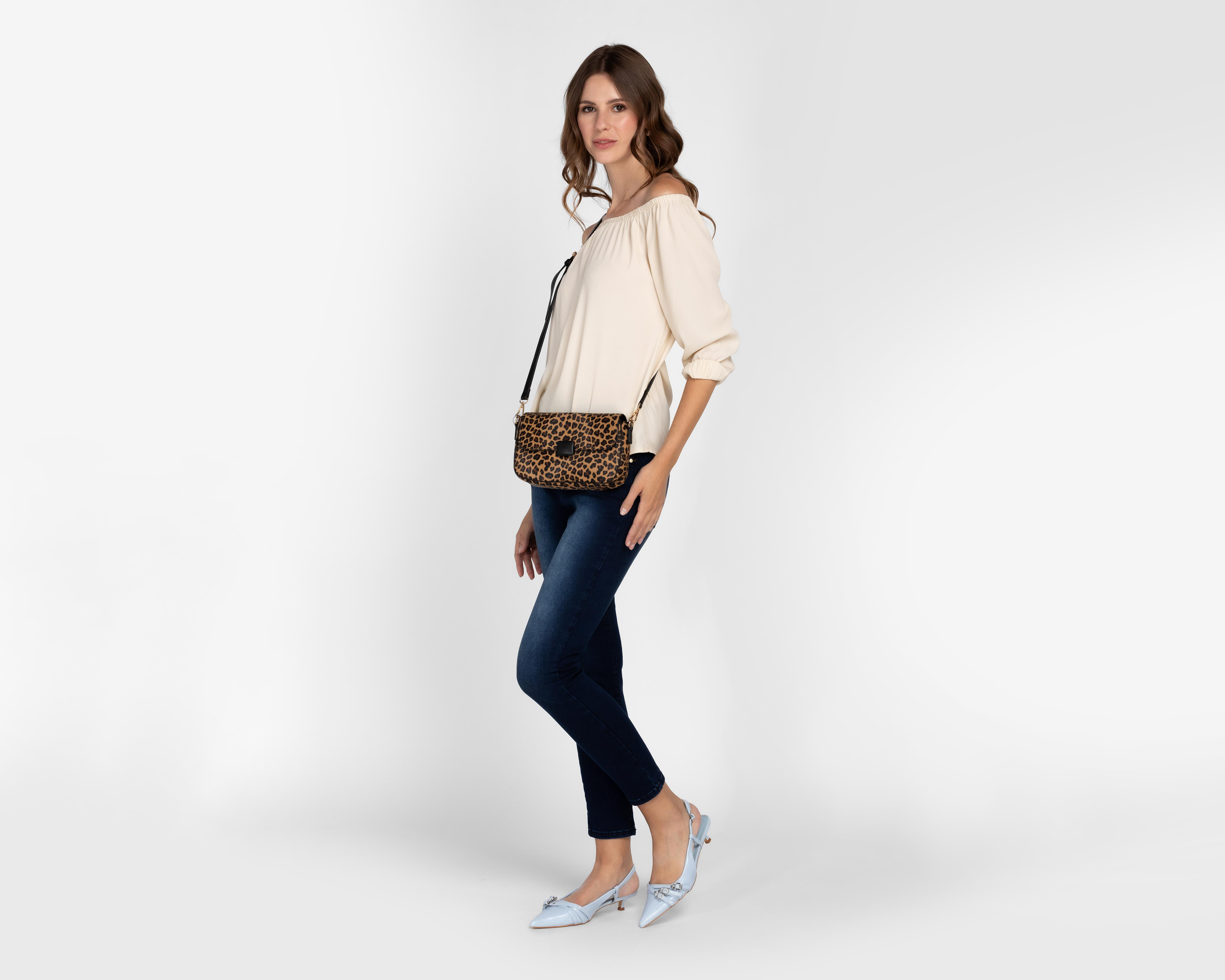 Foto 2 | Blusa Andiamo Manga 3/4 Beige para Mujer