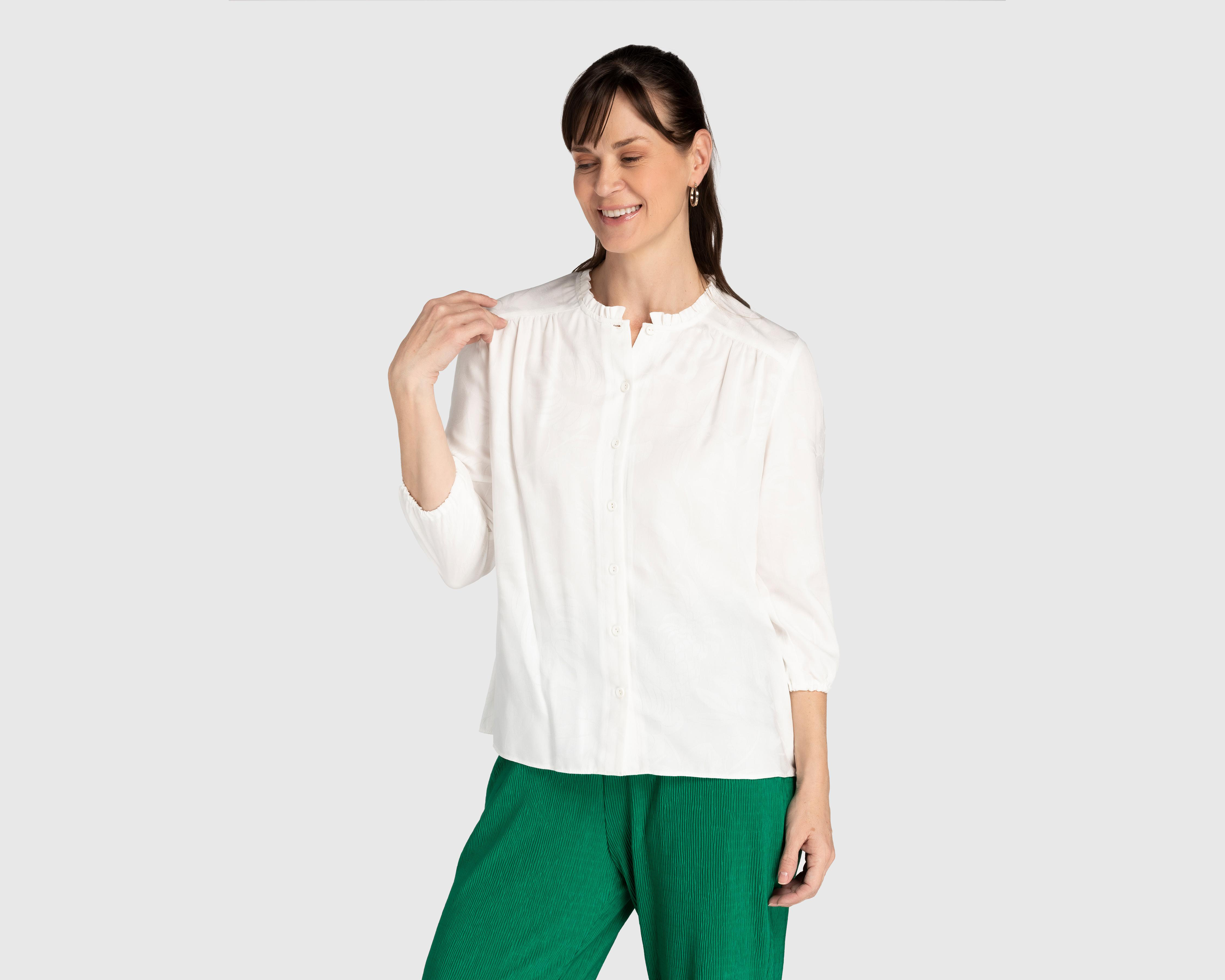 Foto 1 | Blusa Sahara Manga 3/4 con Botones