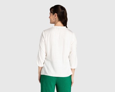 Foto 3 | Blusa Sahara Manga 3/4 con Botones