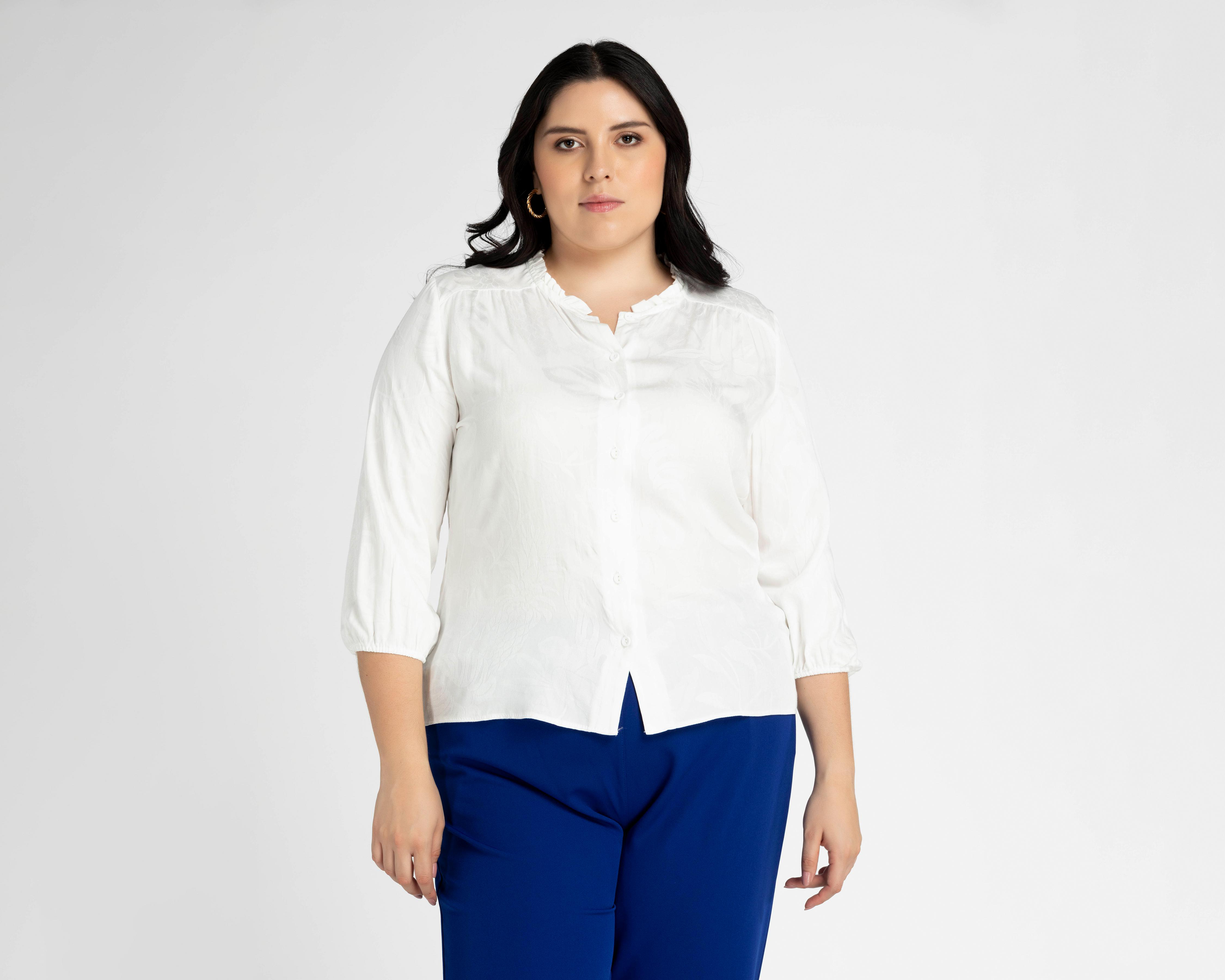 Foto 4 | Blusa Sahara Manga 3/4 con Botones
