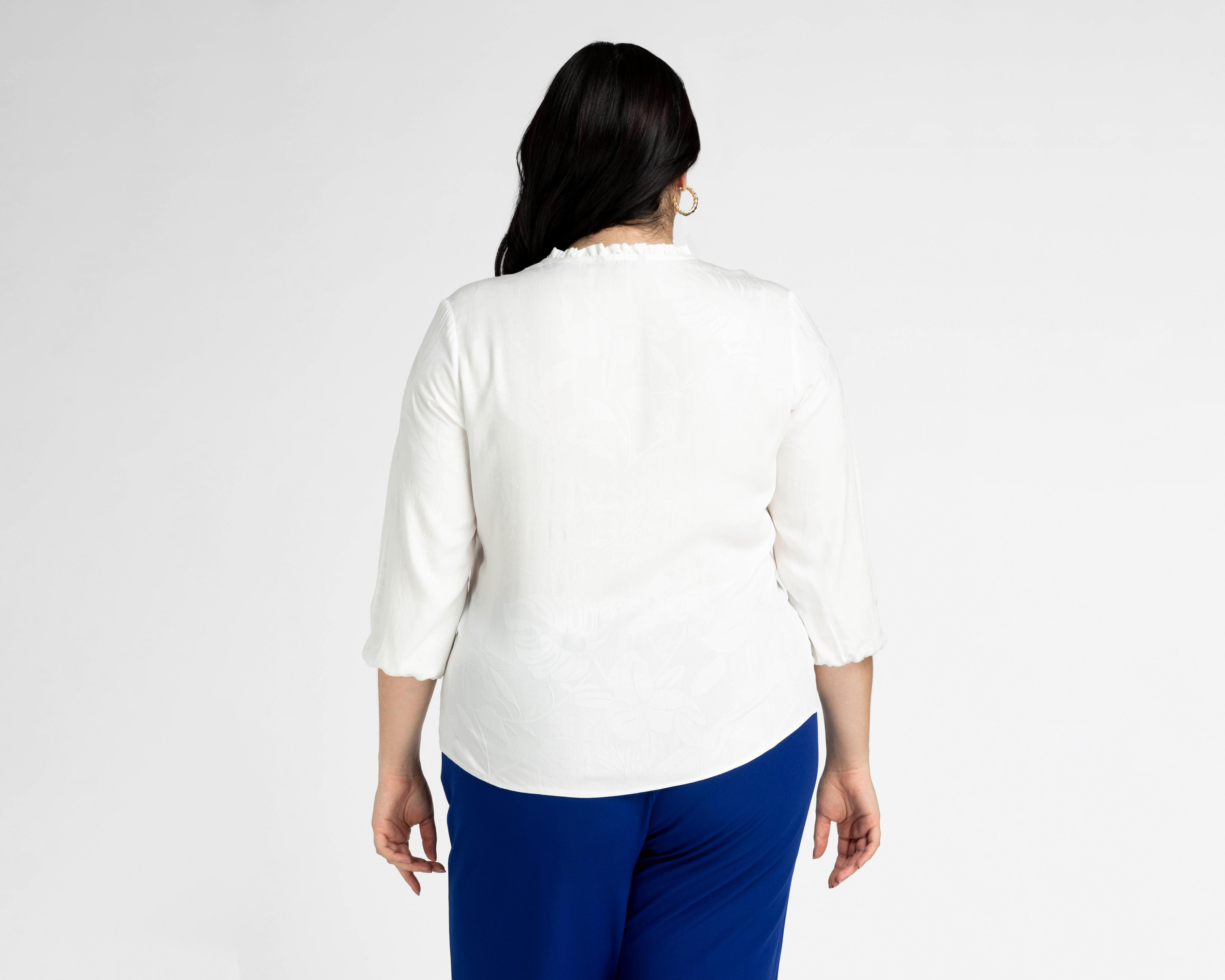 Foto 6 | Blusa Sahara Manga 3/4 con Botones