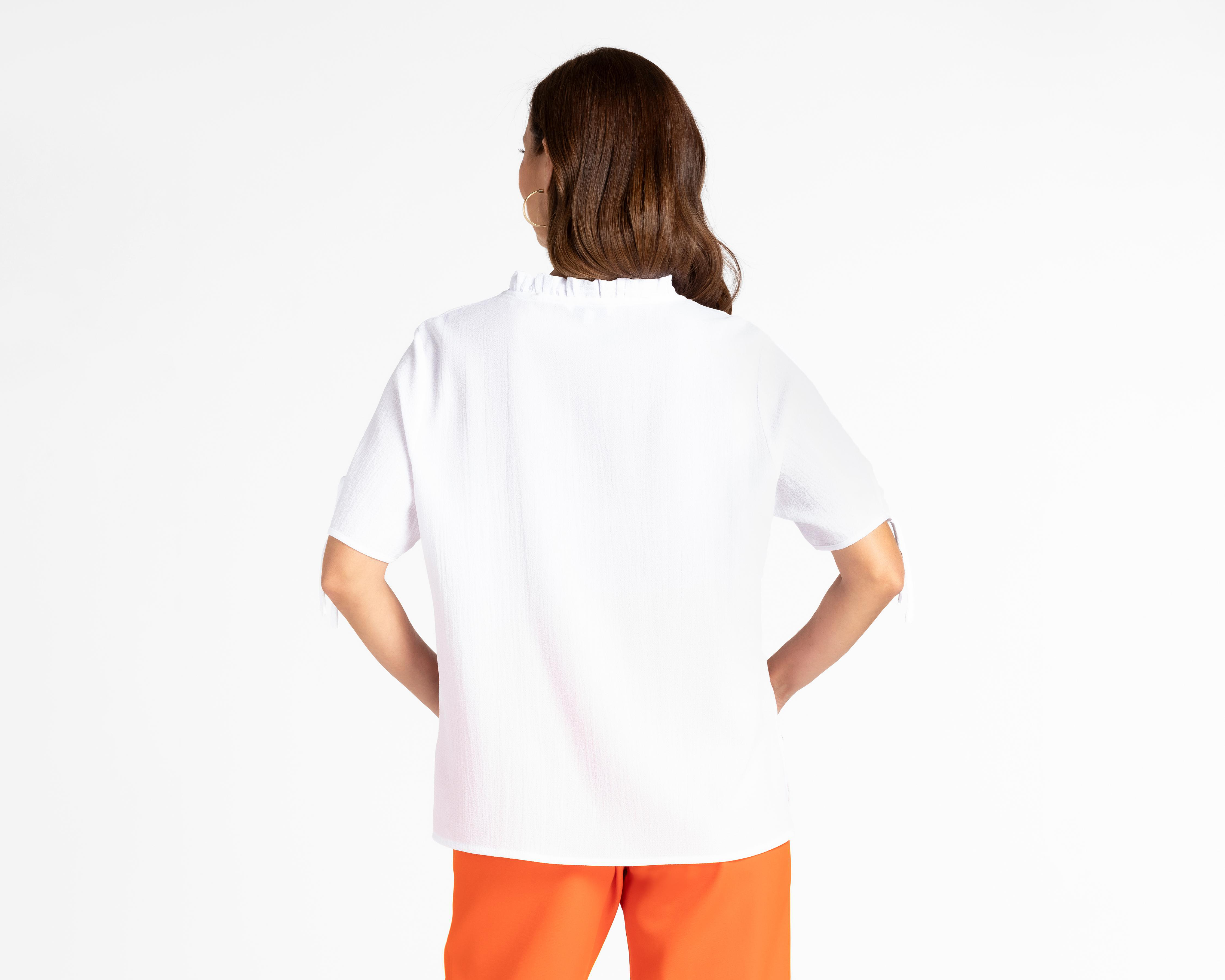 Foto 4 pulgar | Blusa Lady Sun Blanca Manga Corta