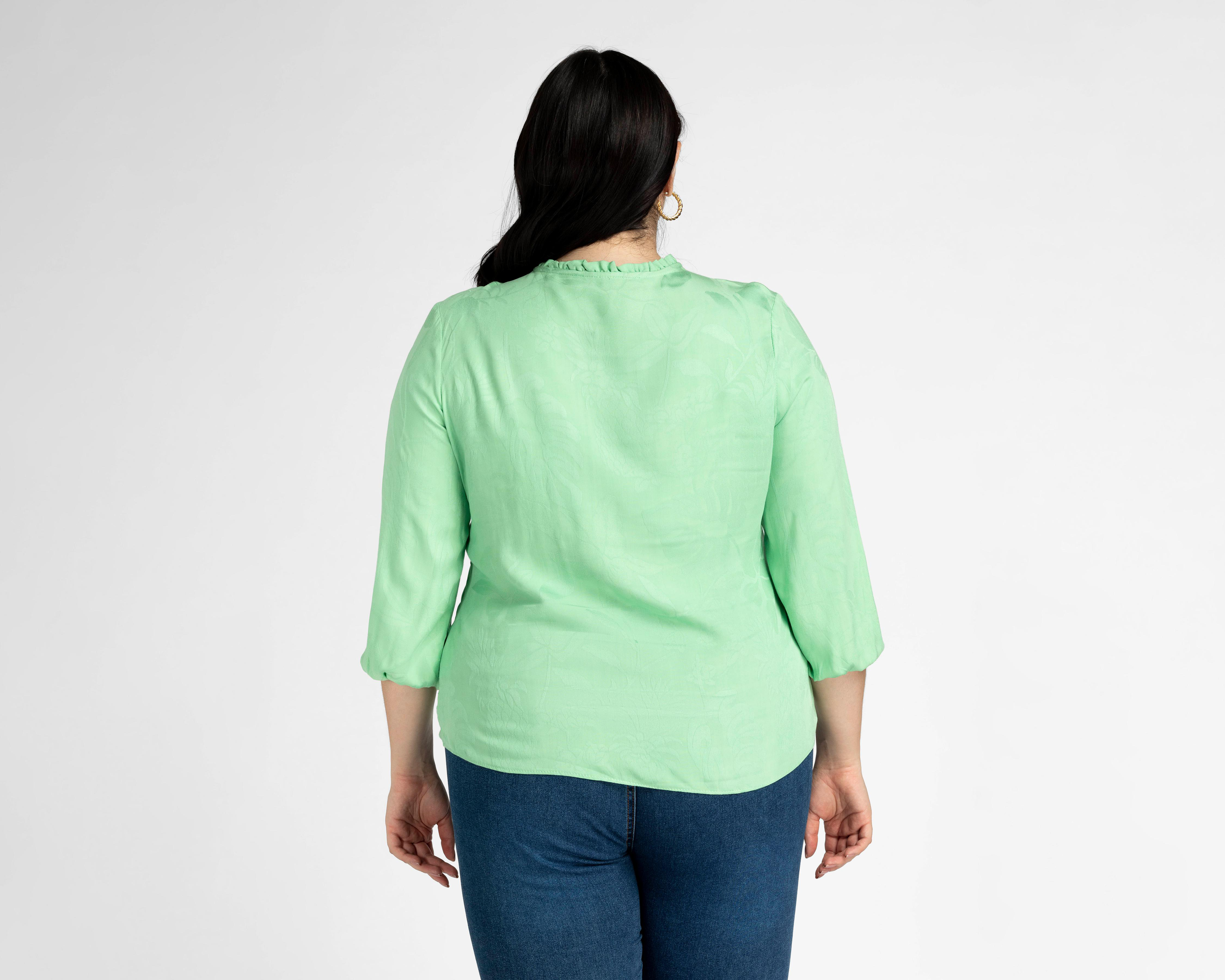 Foto 6 | Blusa Sahara Manga 3/4 con Botones