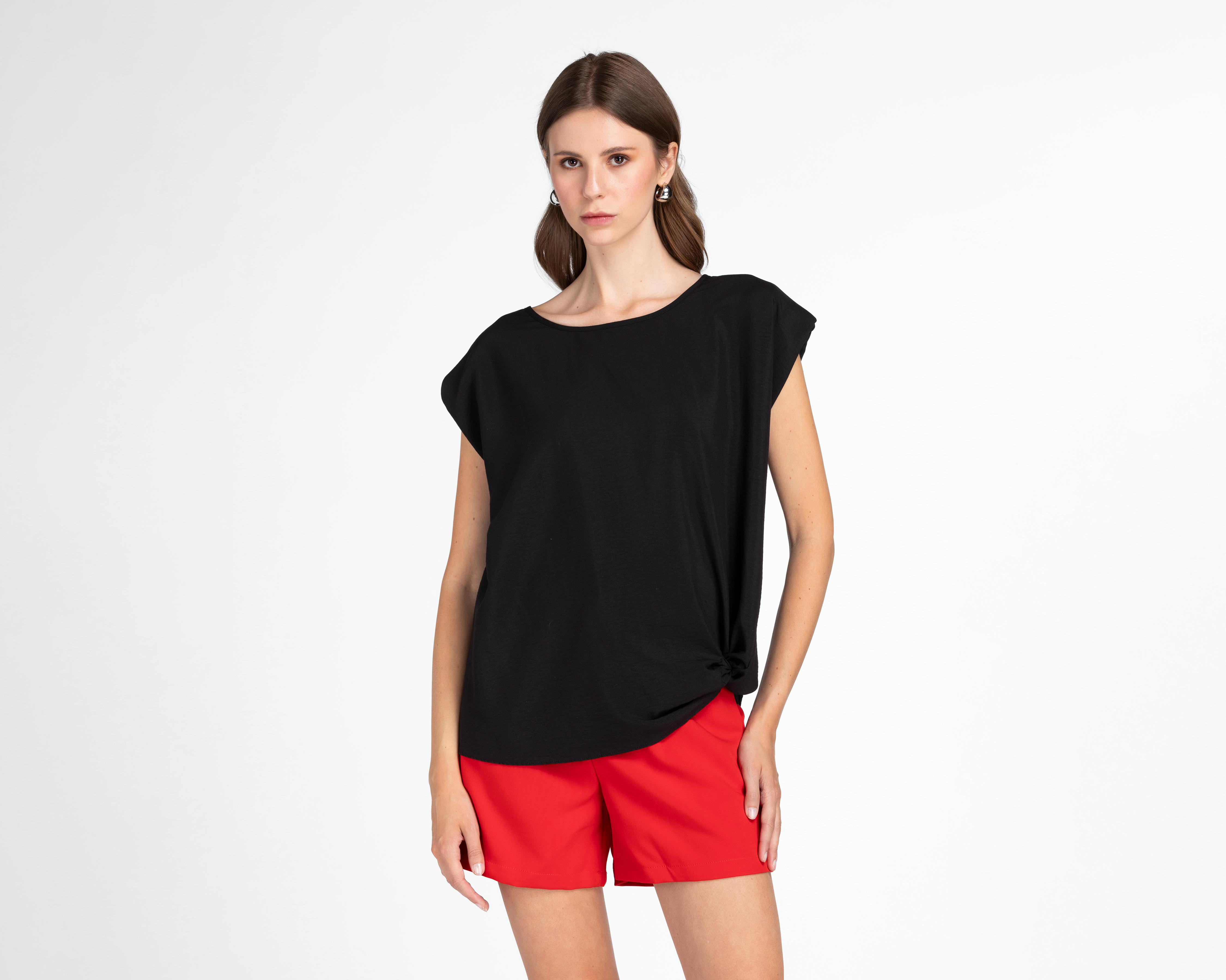 Foto 2 pulgar | Blusa Andiamo Negra para Mujer