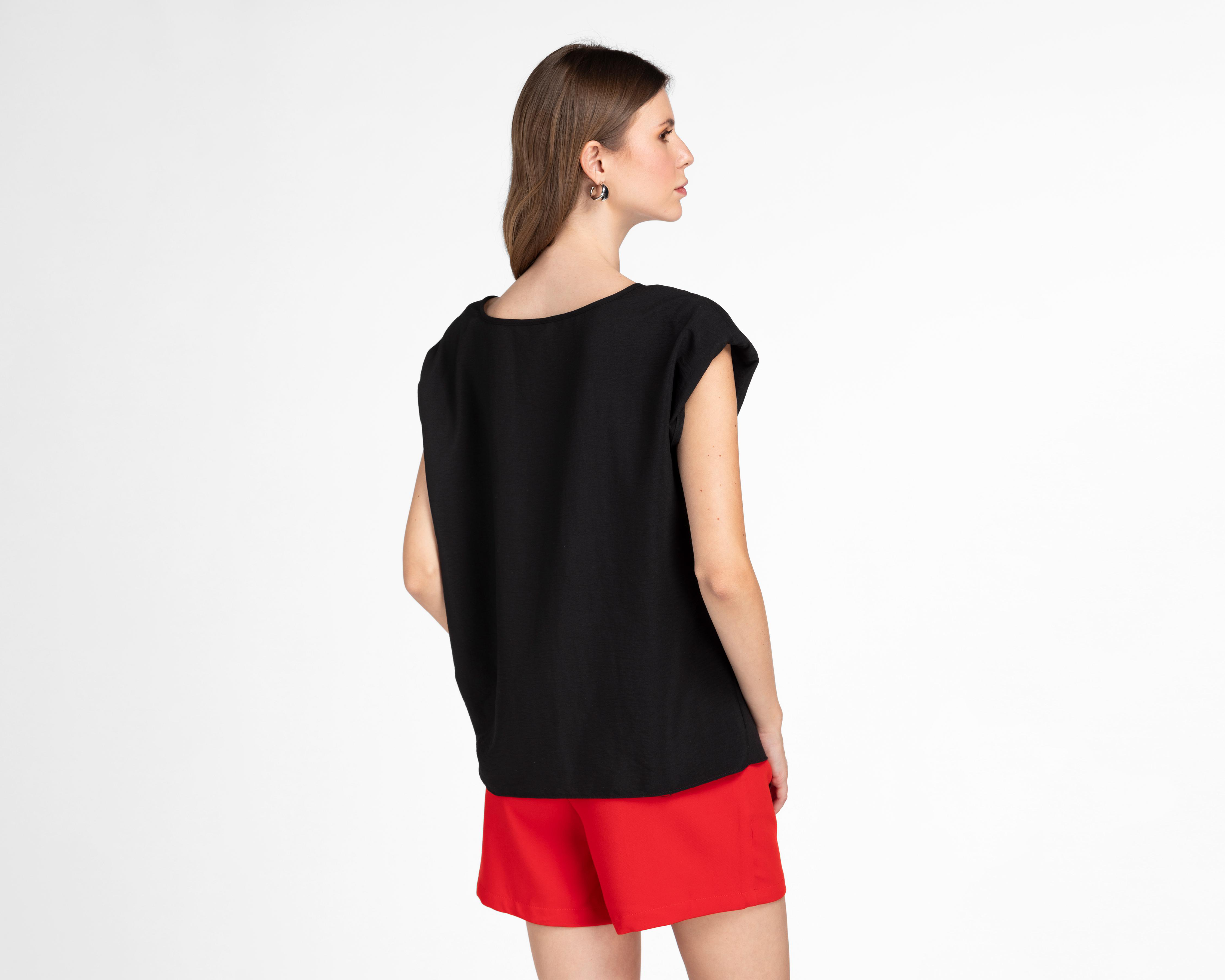 Foto 4 pulgar | Blusa Andiamo Negra para Mujer