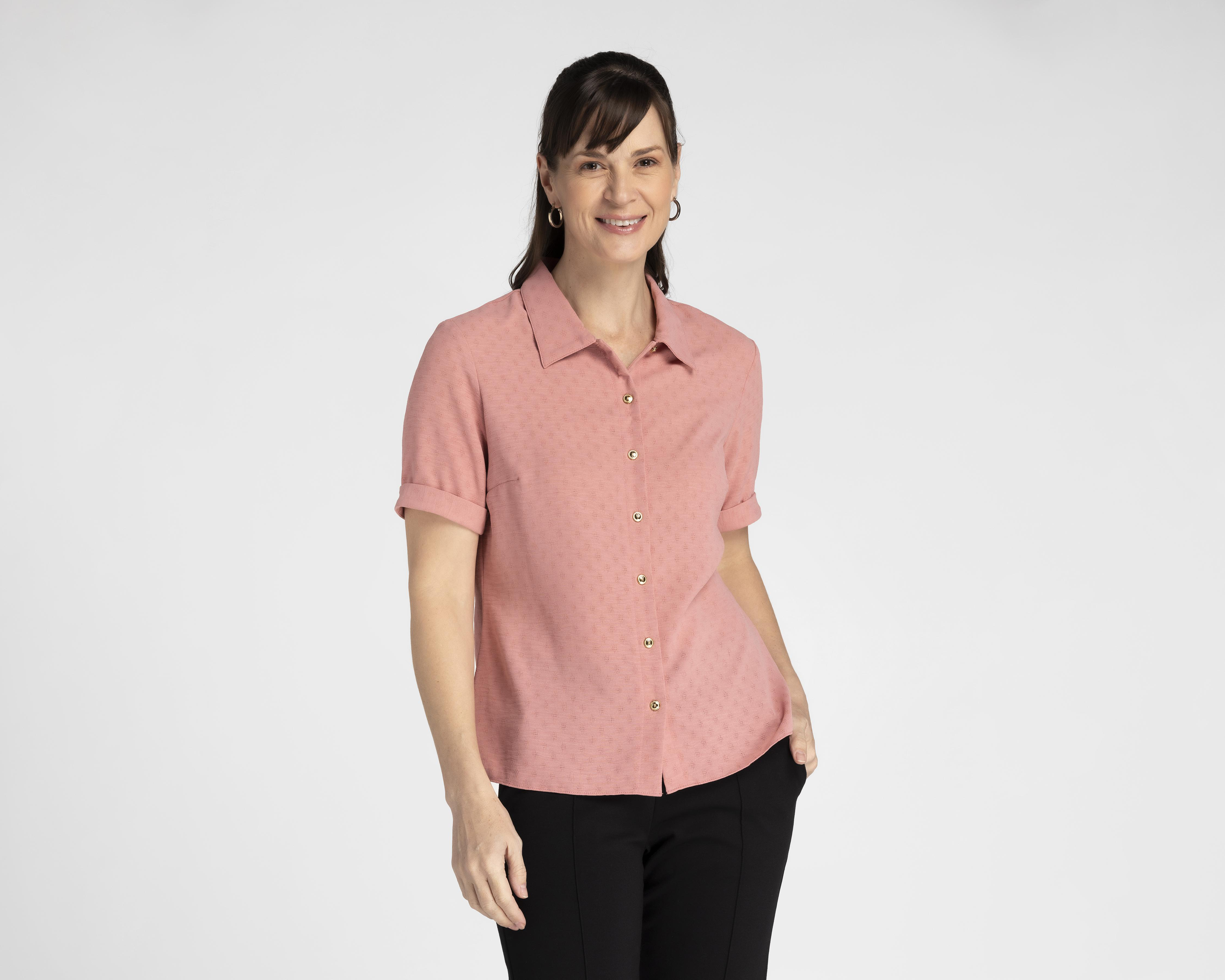 Foto 1 | Blusa Sahara Manga Corta con Botones