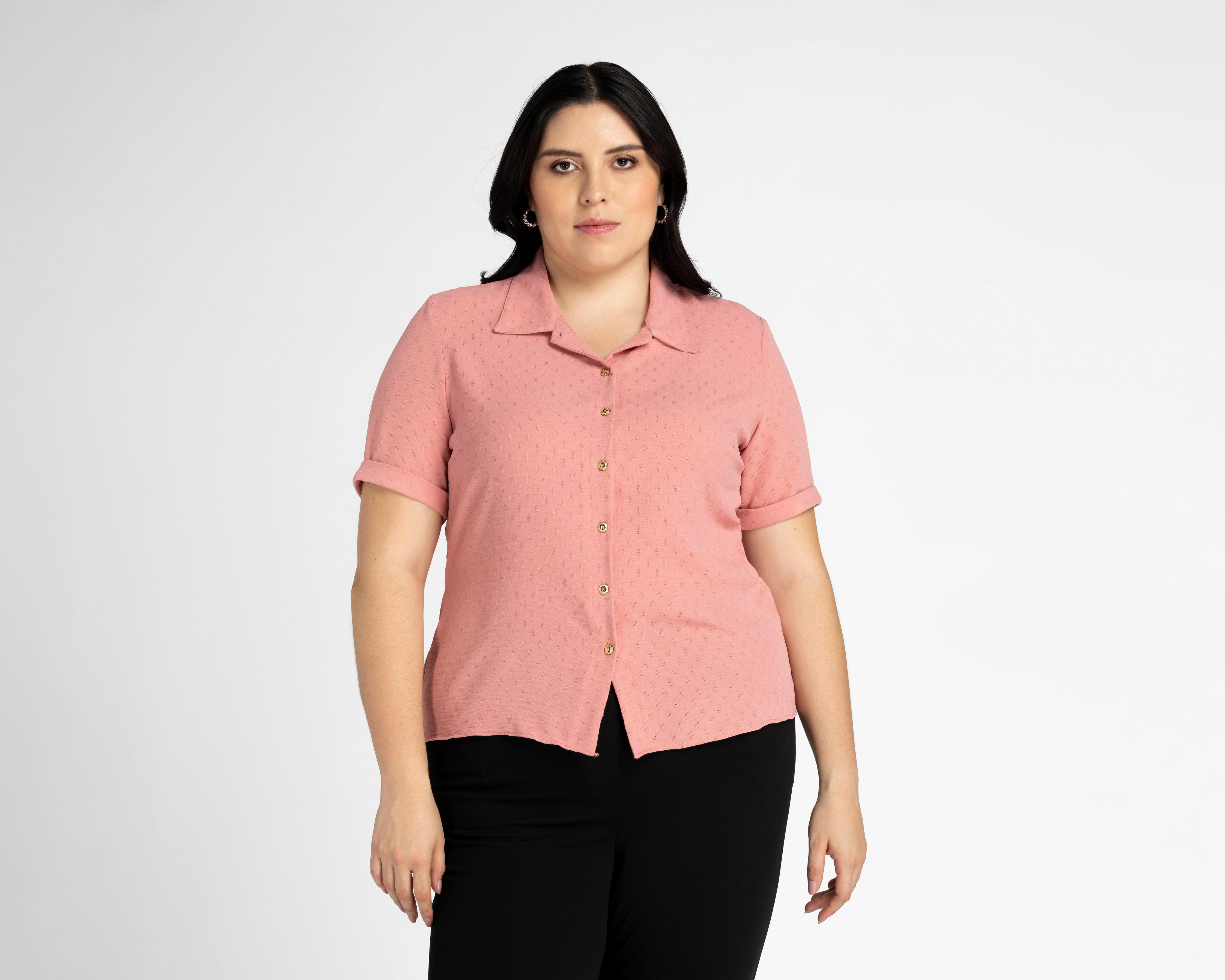 Foto 4 pulgar | Blusa Sahara Manga Corta con Botones