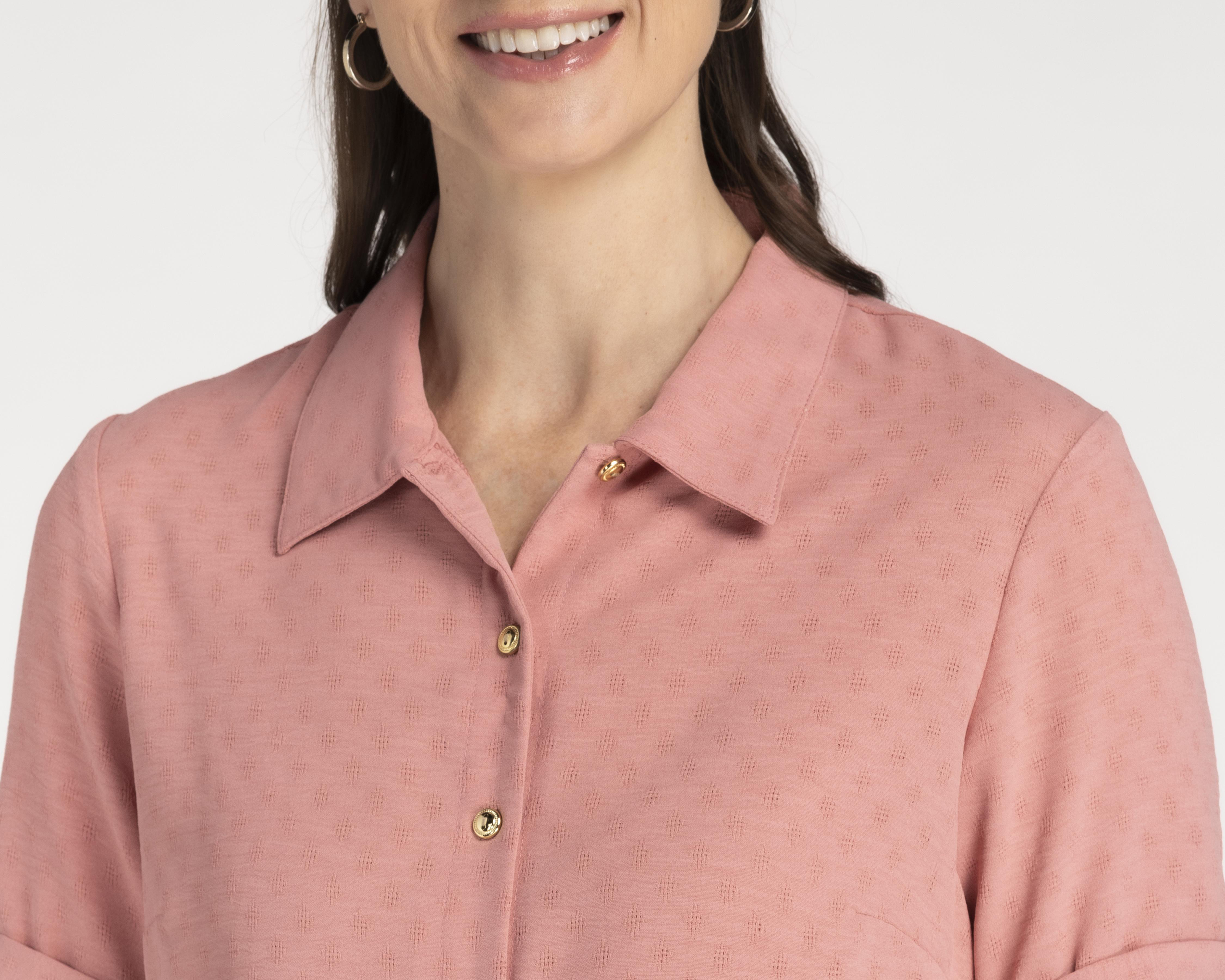 Foto 4 | Blusa Sahara Manga Corta con Botones