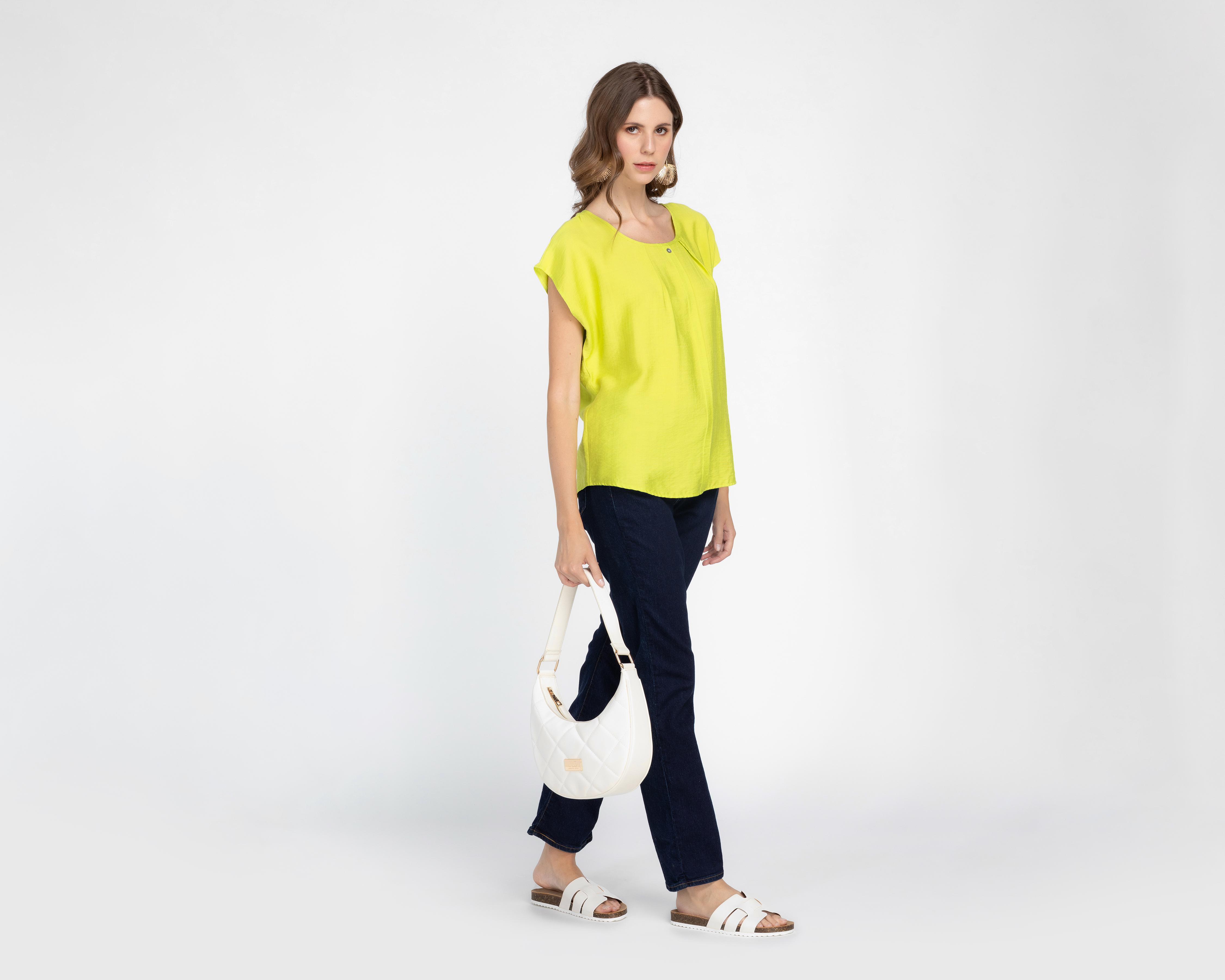 Foto 3 pulgar | Blusa Andiamo Verde para Mujer