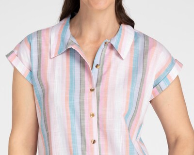Foto 7 | Blusa Sahara Manga Corta con Botones