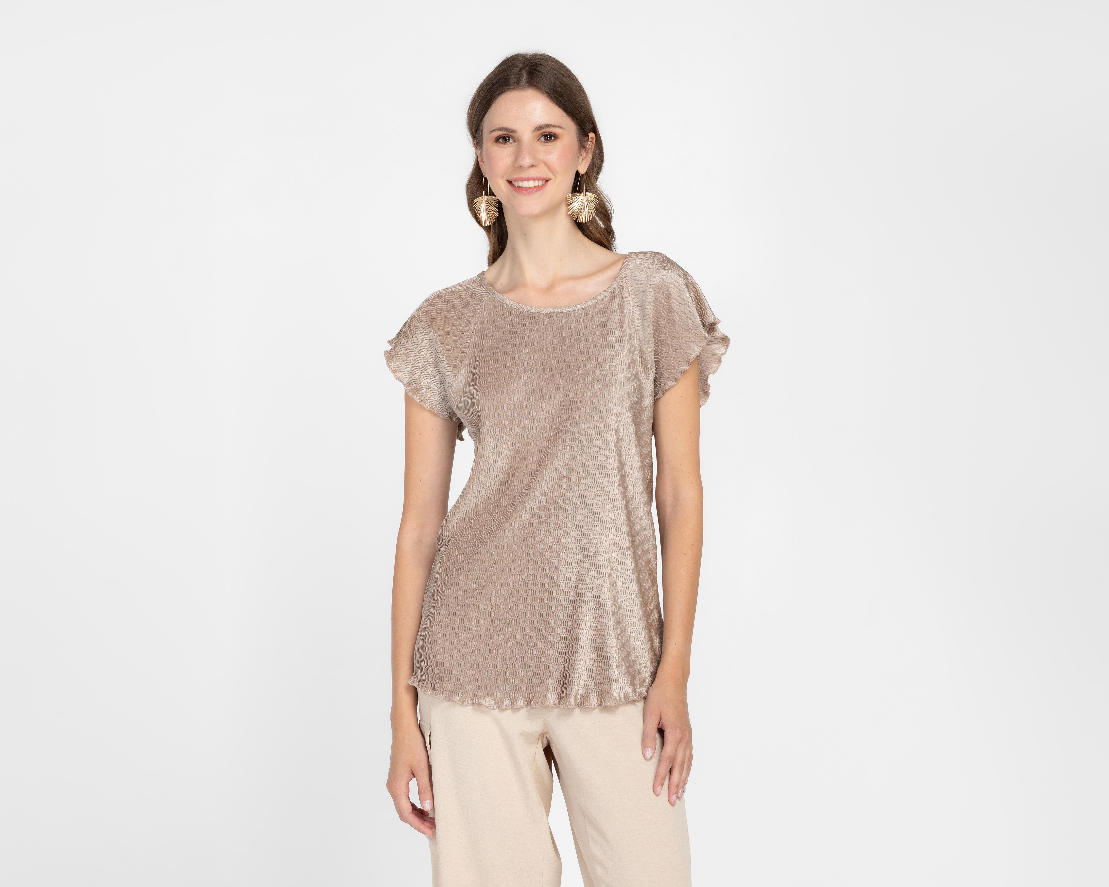 Foto 2 pulgar | Blusa Andiamo Dorada para Mujer