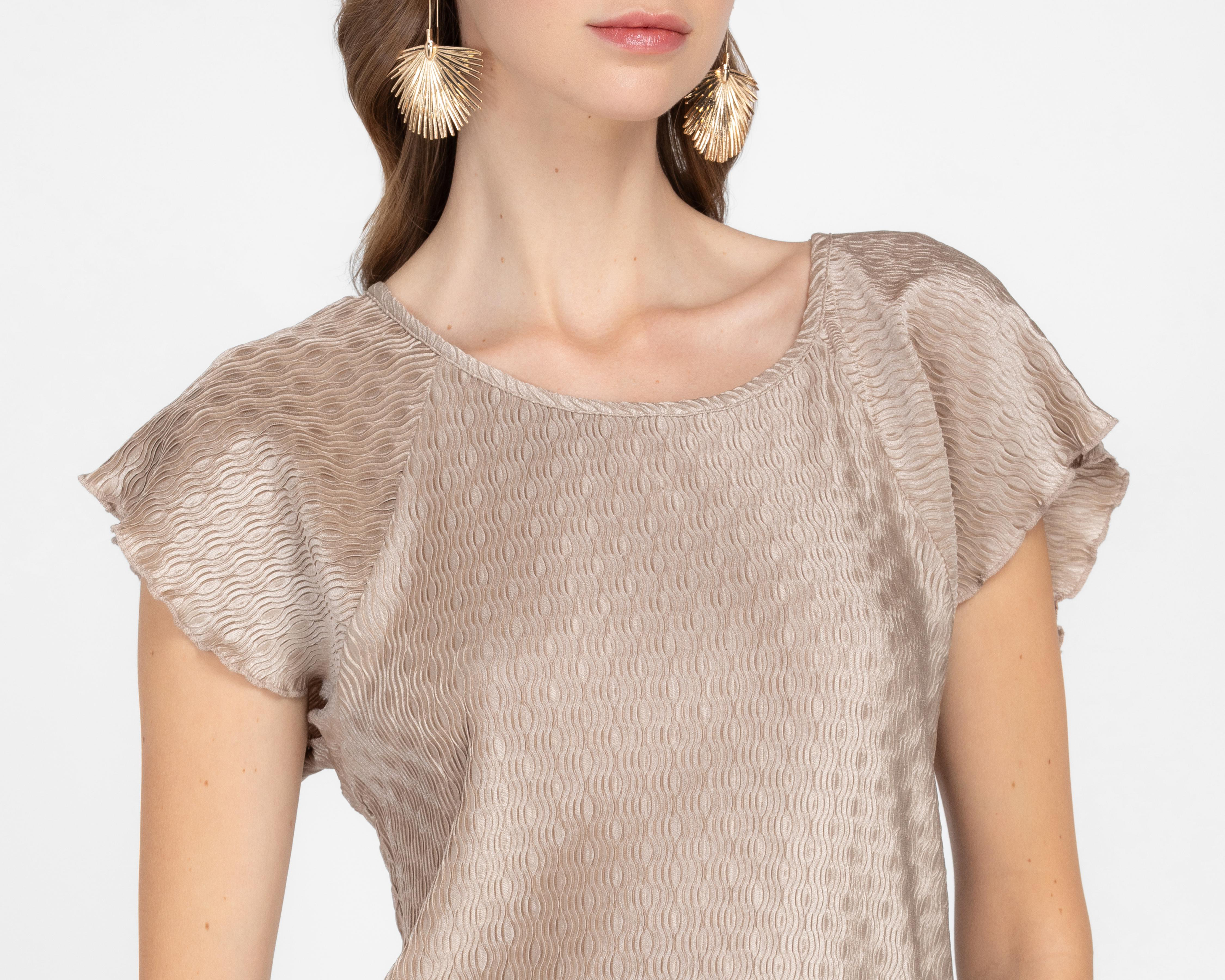 Foto 5 pulgar | Blusa Andiamo Dorada para Mujer