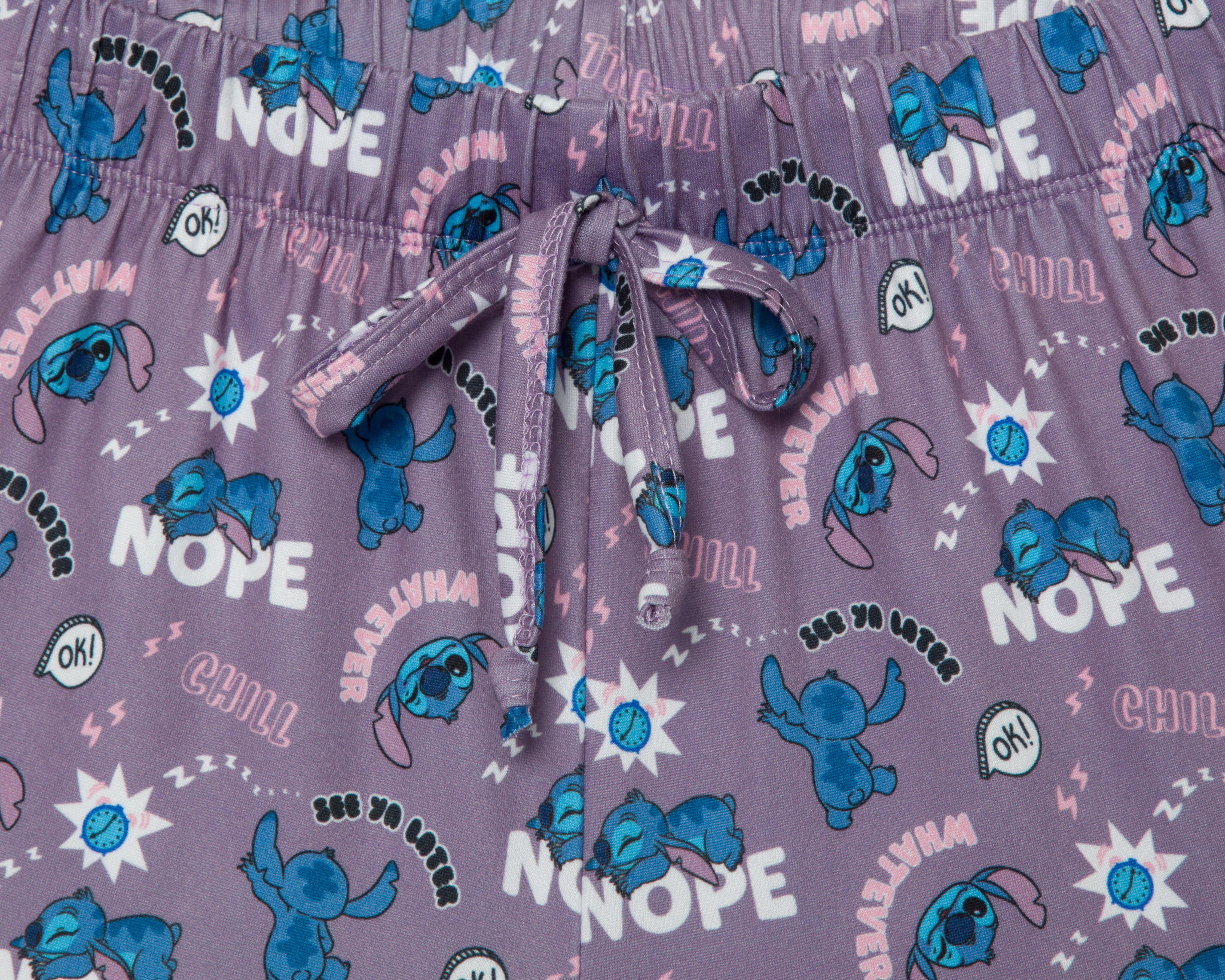 Foto 5 pulgar | Pijama Disney Stitch para Mujer 2 Piezas