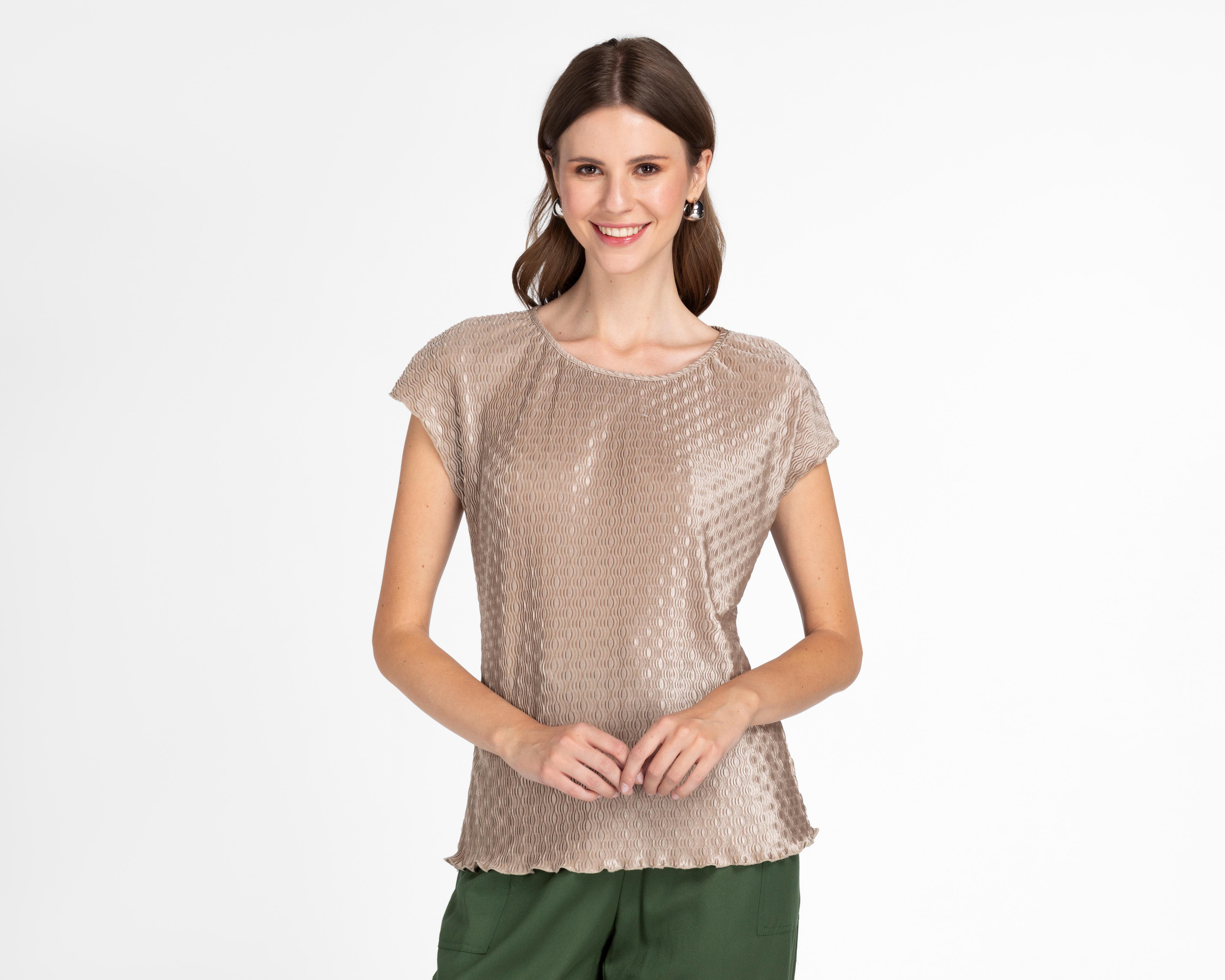 Foto 2 pulgar | Blusa Andiamo Dorada para Mujer