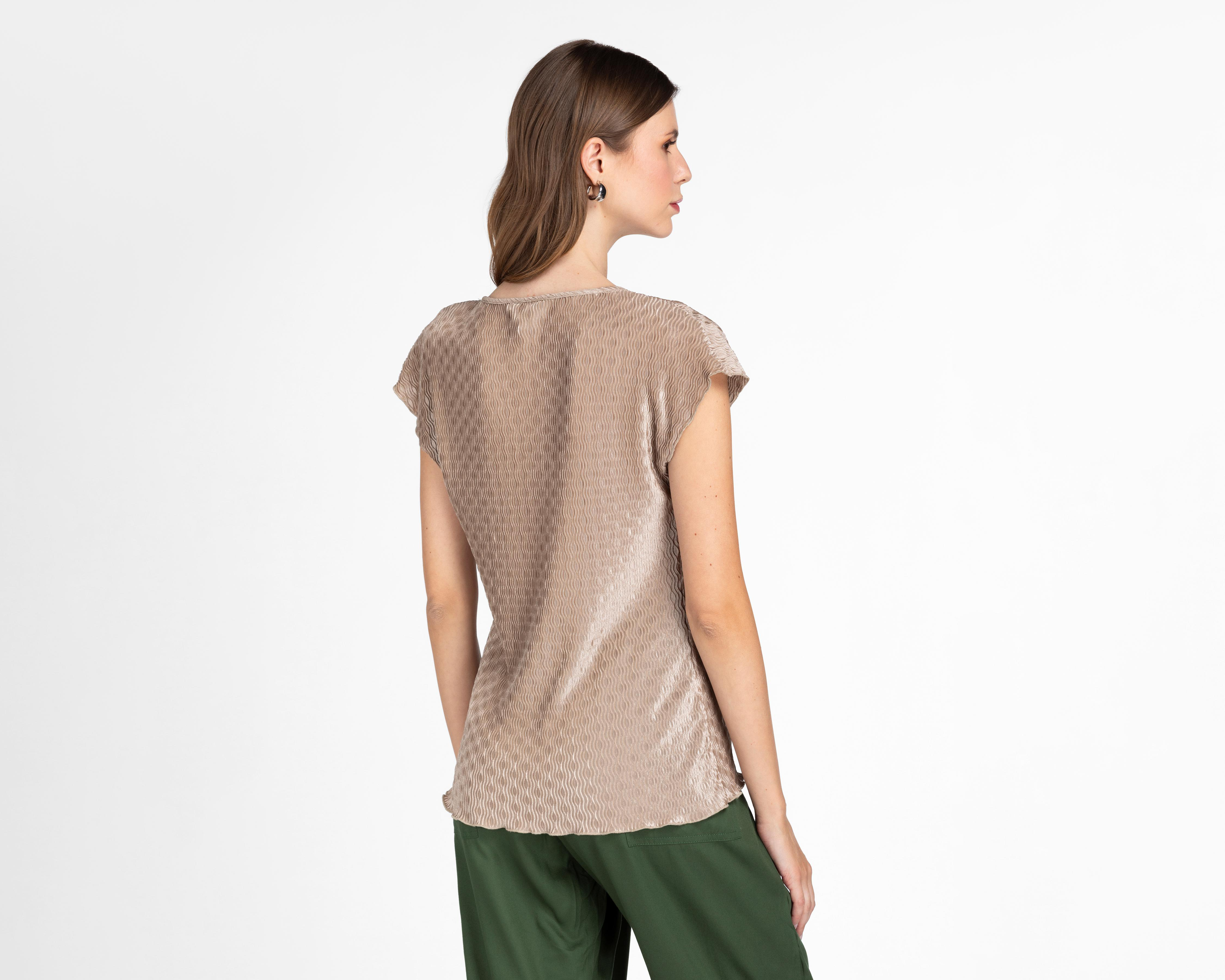 Foto 4 pulgar | Blusa Andiamo Dorada para Mujer