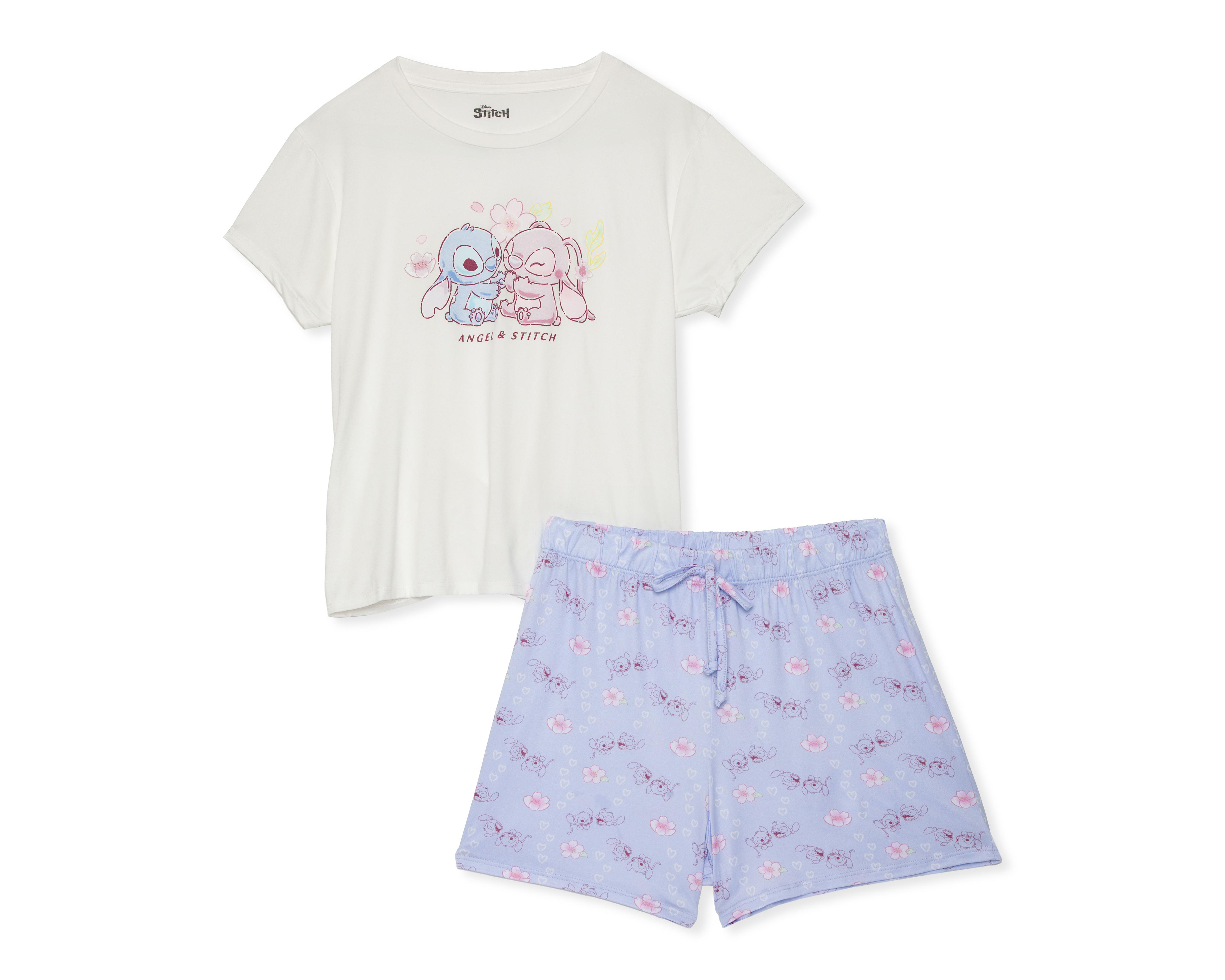 Foto 2 pulgar | Pijama Disney Stitch para Mujer 2 Piezas