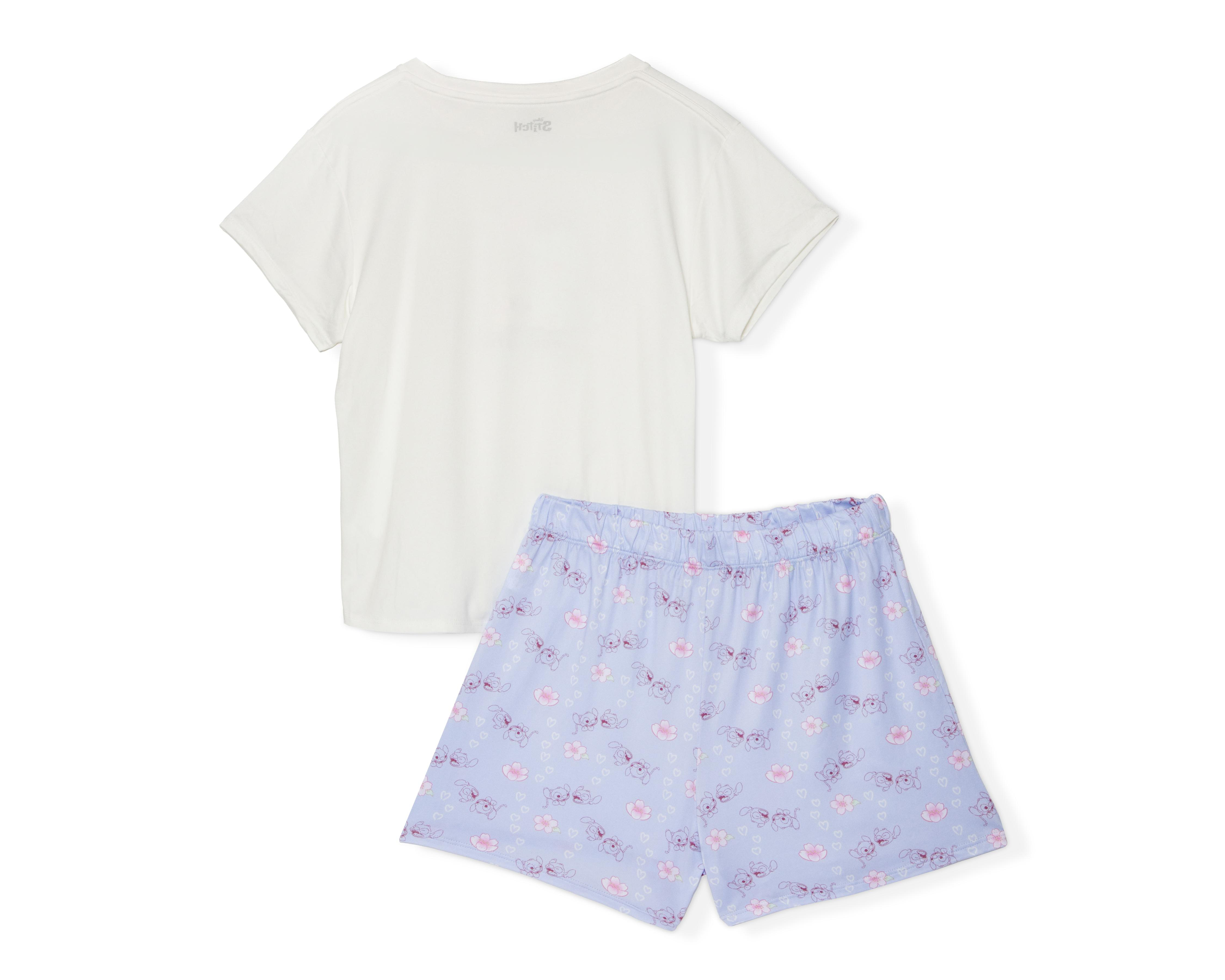 Foto 3 pulgar | Pijama Disney Stitch para Mujer 2 Piezas