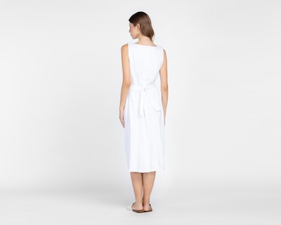 Foto 3 | Vestido Casual Andiamo sin Mangas Blanco con Bolsas Cargo para Mujer