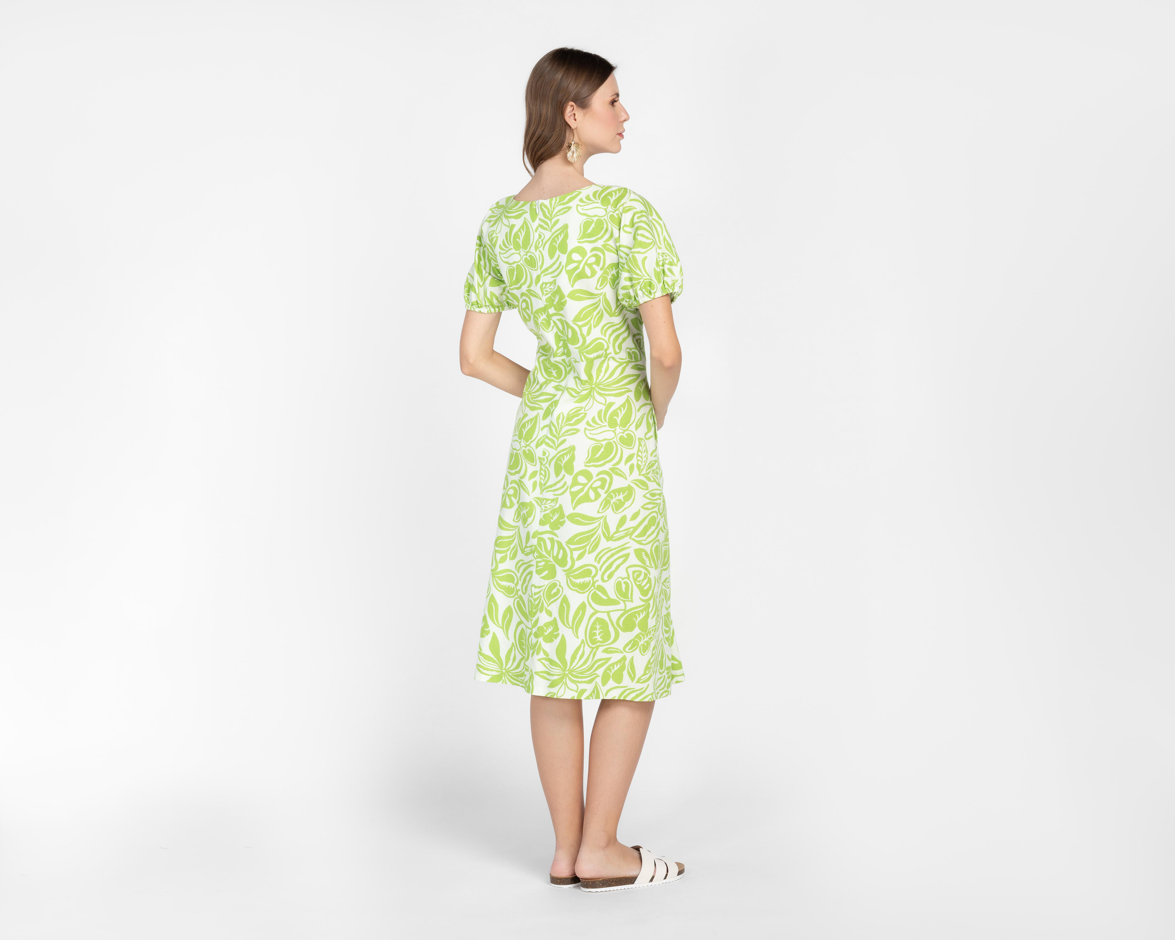 Foto 4 pulgar | Vestido Casual Andiamo Manga Corta Print Floral para Mujer