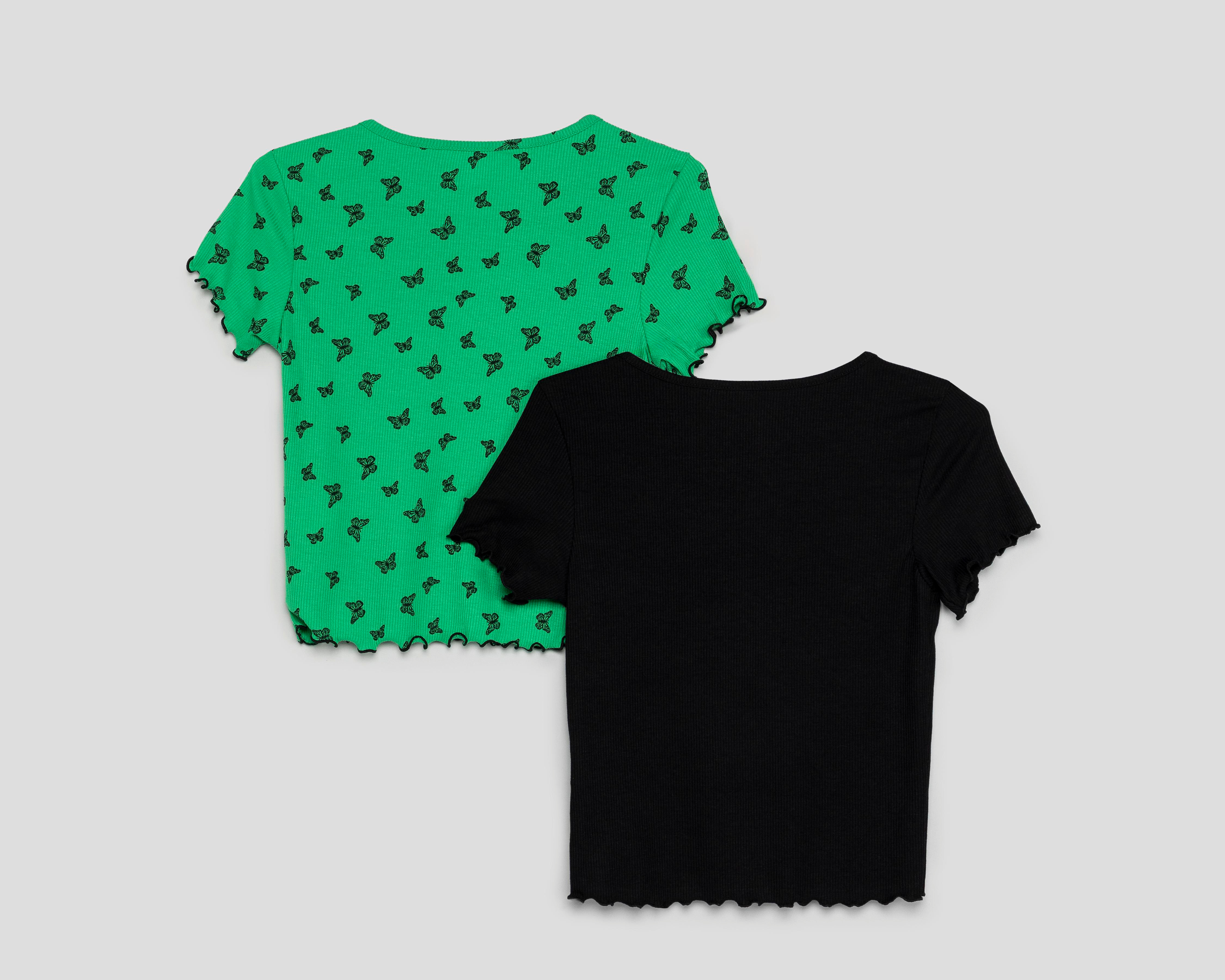 Foto 2 | Playera Manga Corta 18 Forever para Mujer 2 Piezas