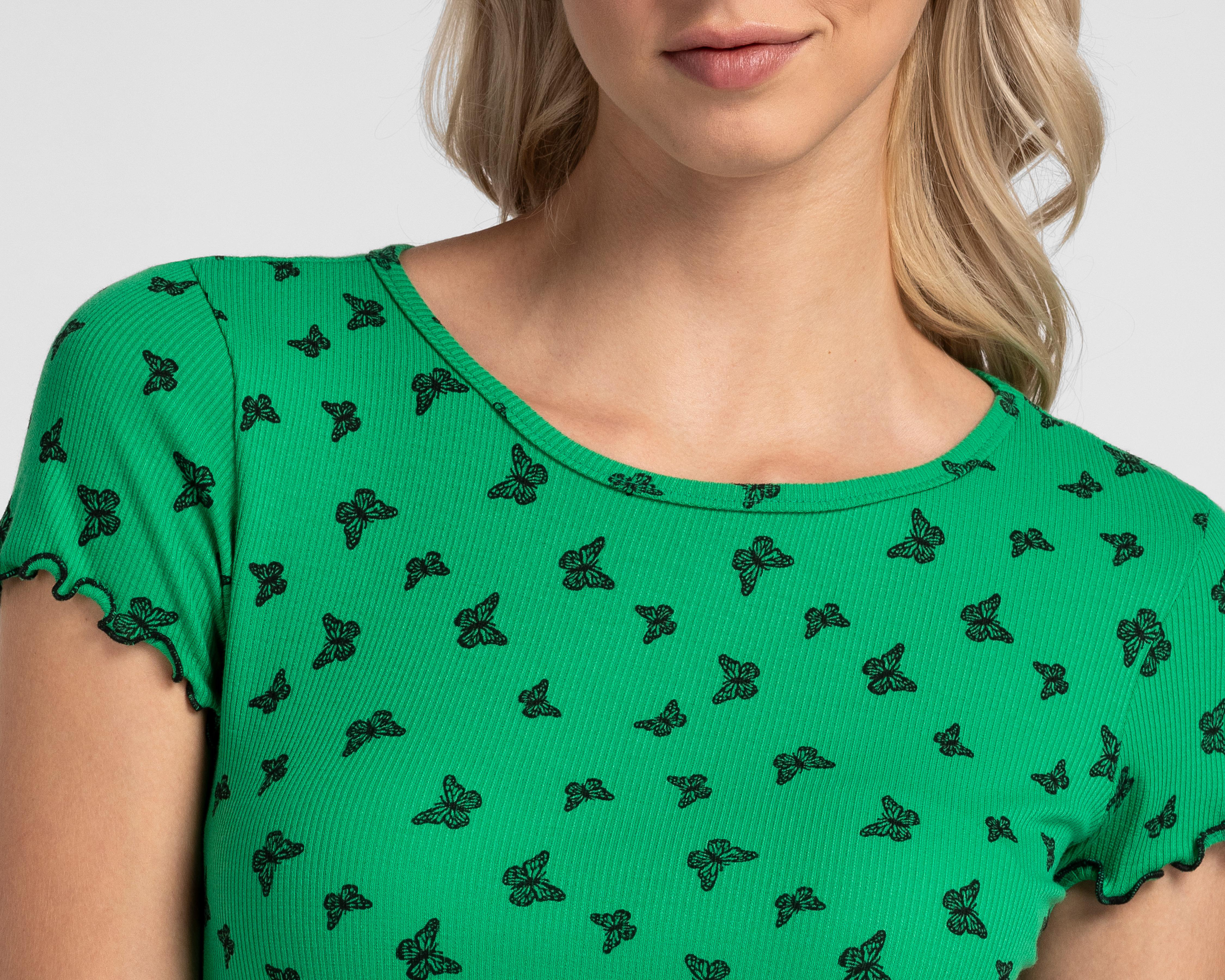 Foto 6 pulgar | Playera Manga Corta 18 Forever para Mujer 2 Piezas