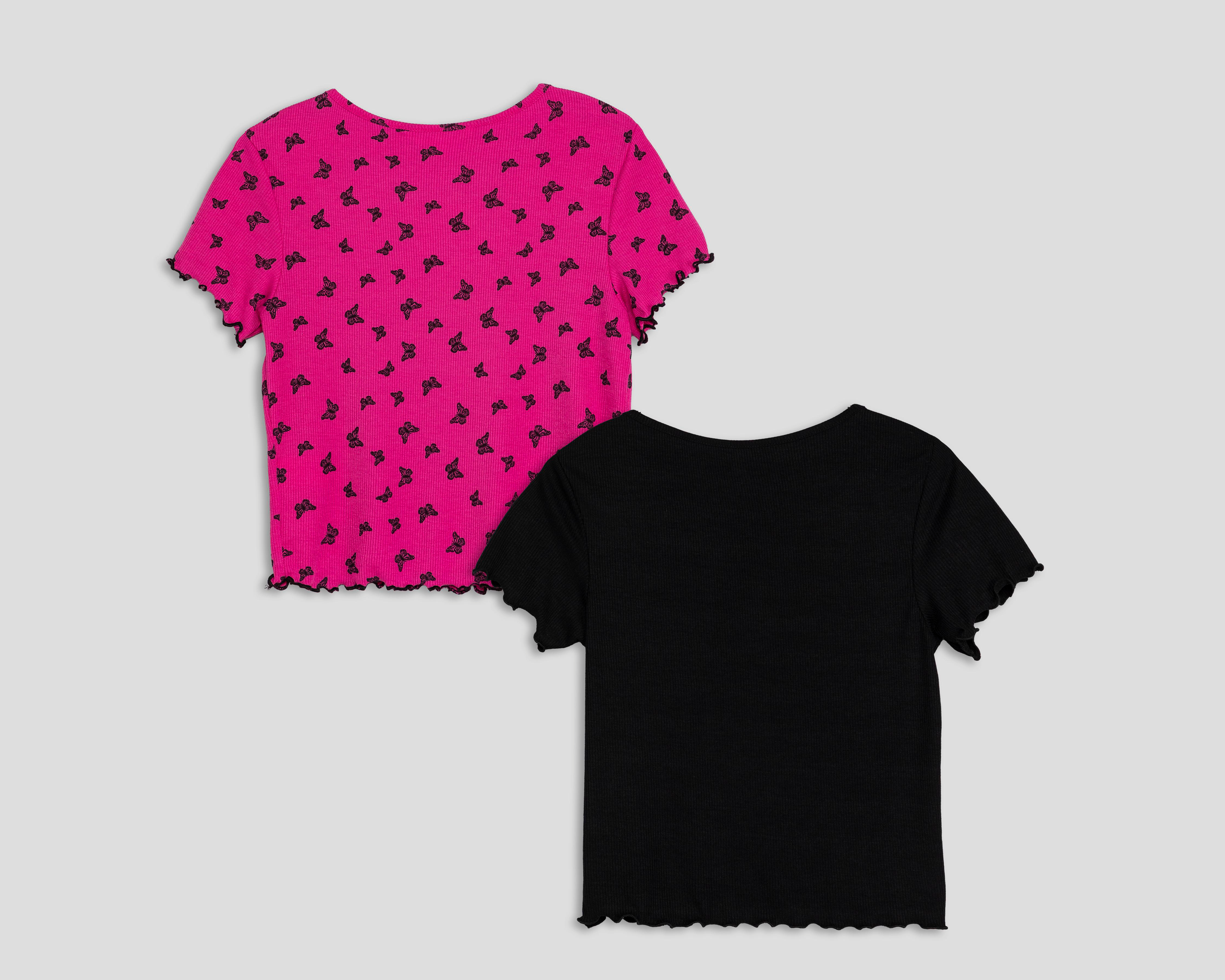 Foto 2 | Playera Manga Corta 18 Forever para Mujer 2 Piezas