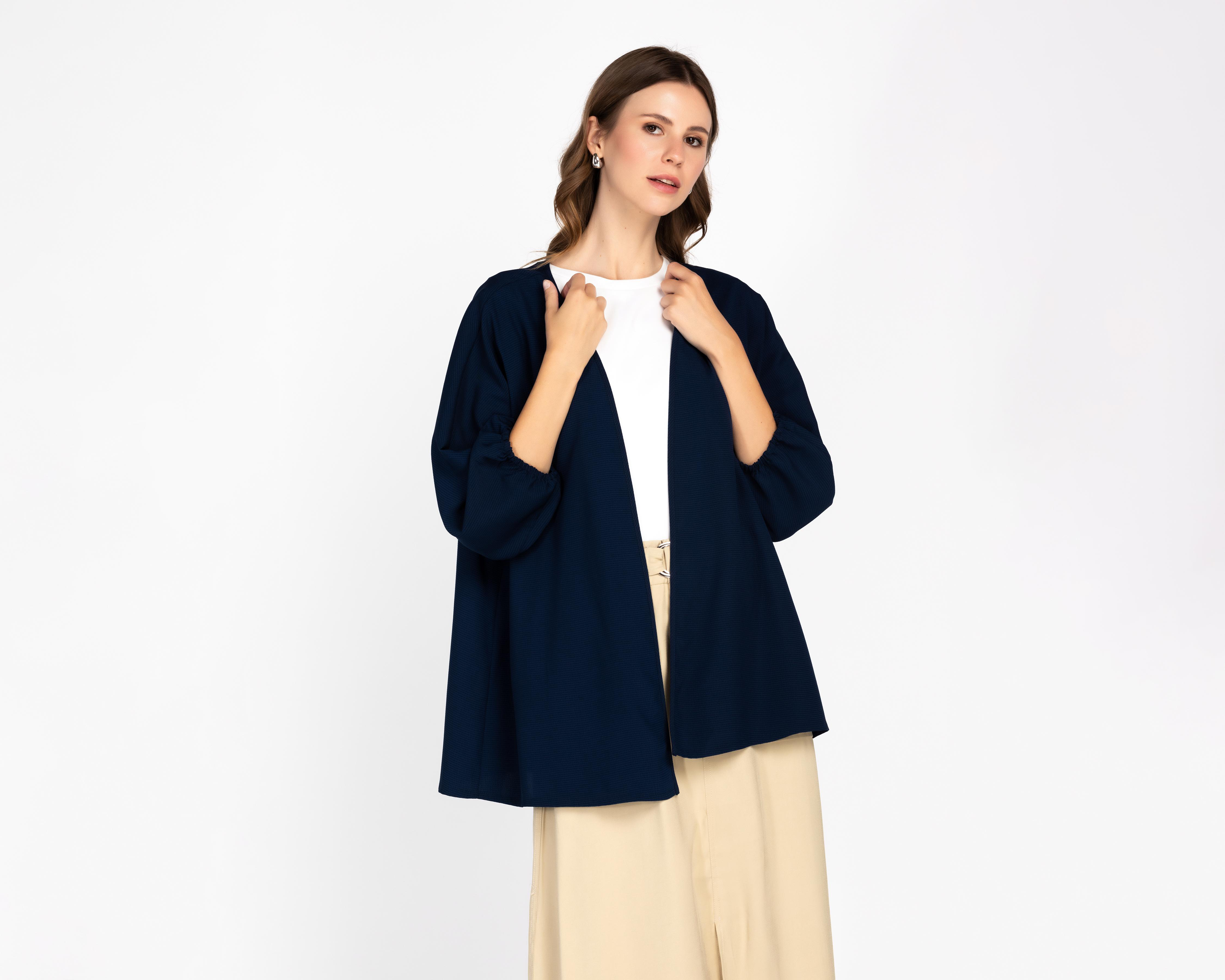 Cárdigan Azul Andiamo para Mujer