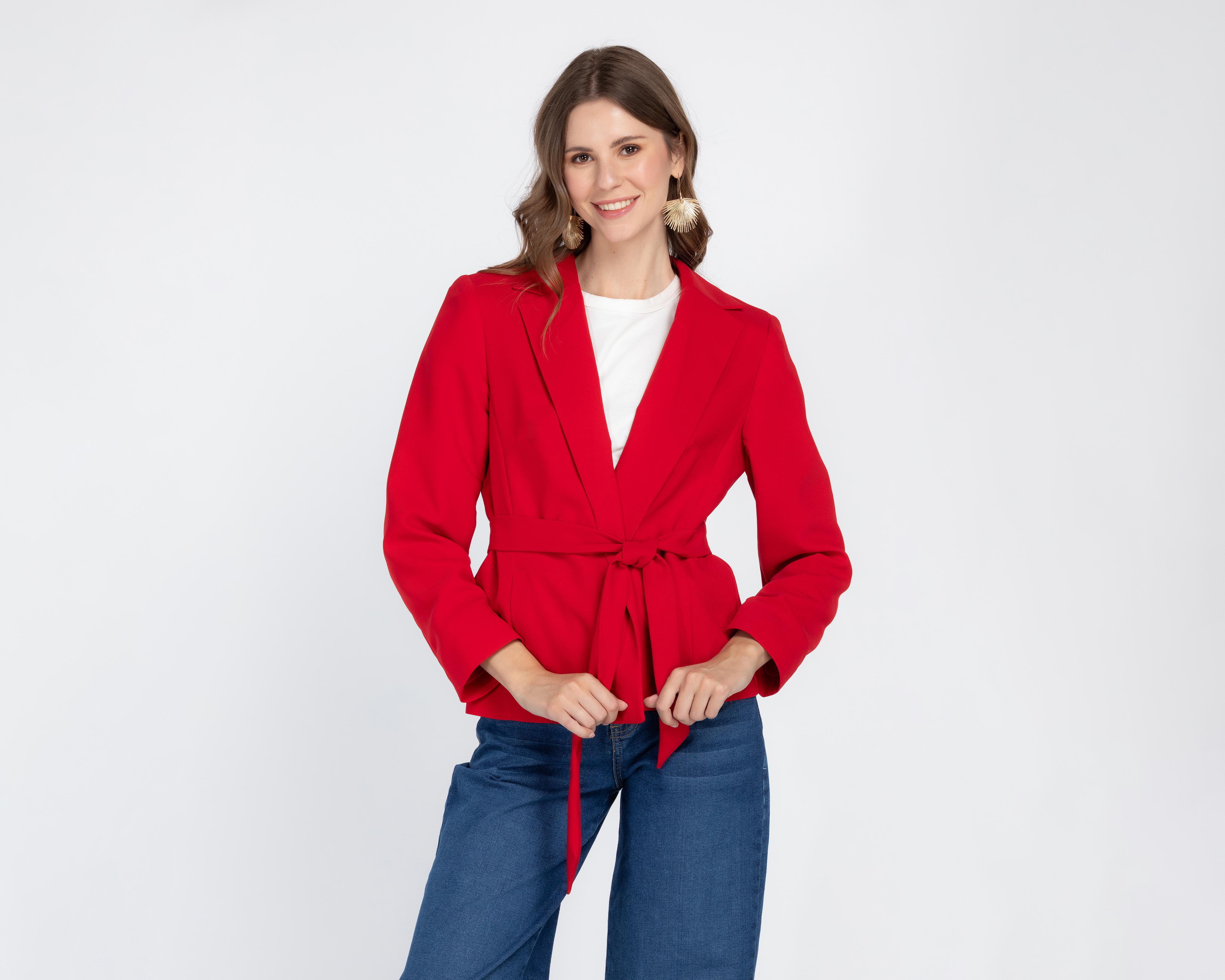 Foto 2 pulgar | Blazer Rojo Andiamo para Mujer