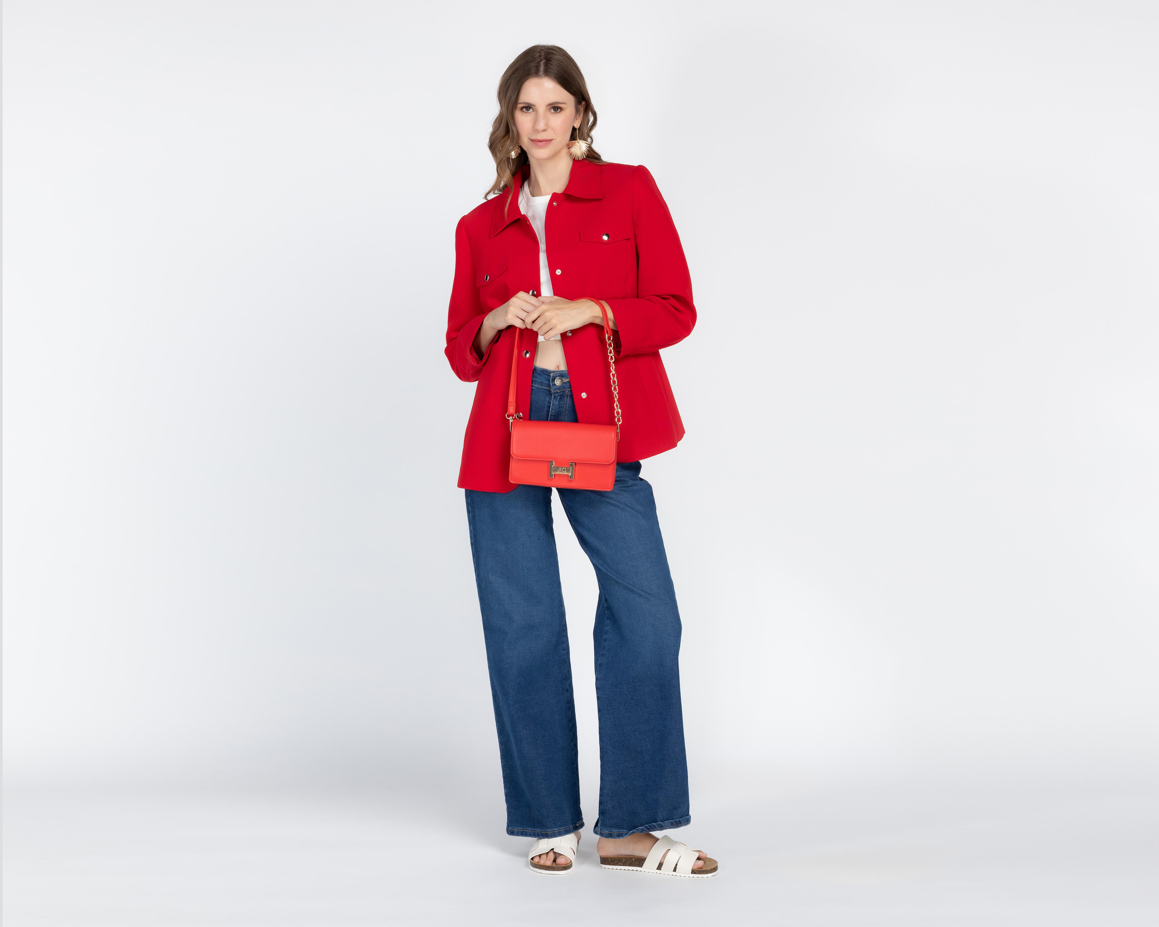 Foto 3 pulgar | Blazer Rojo Andiamo para Mujer