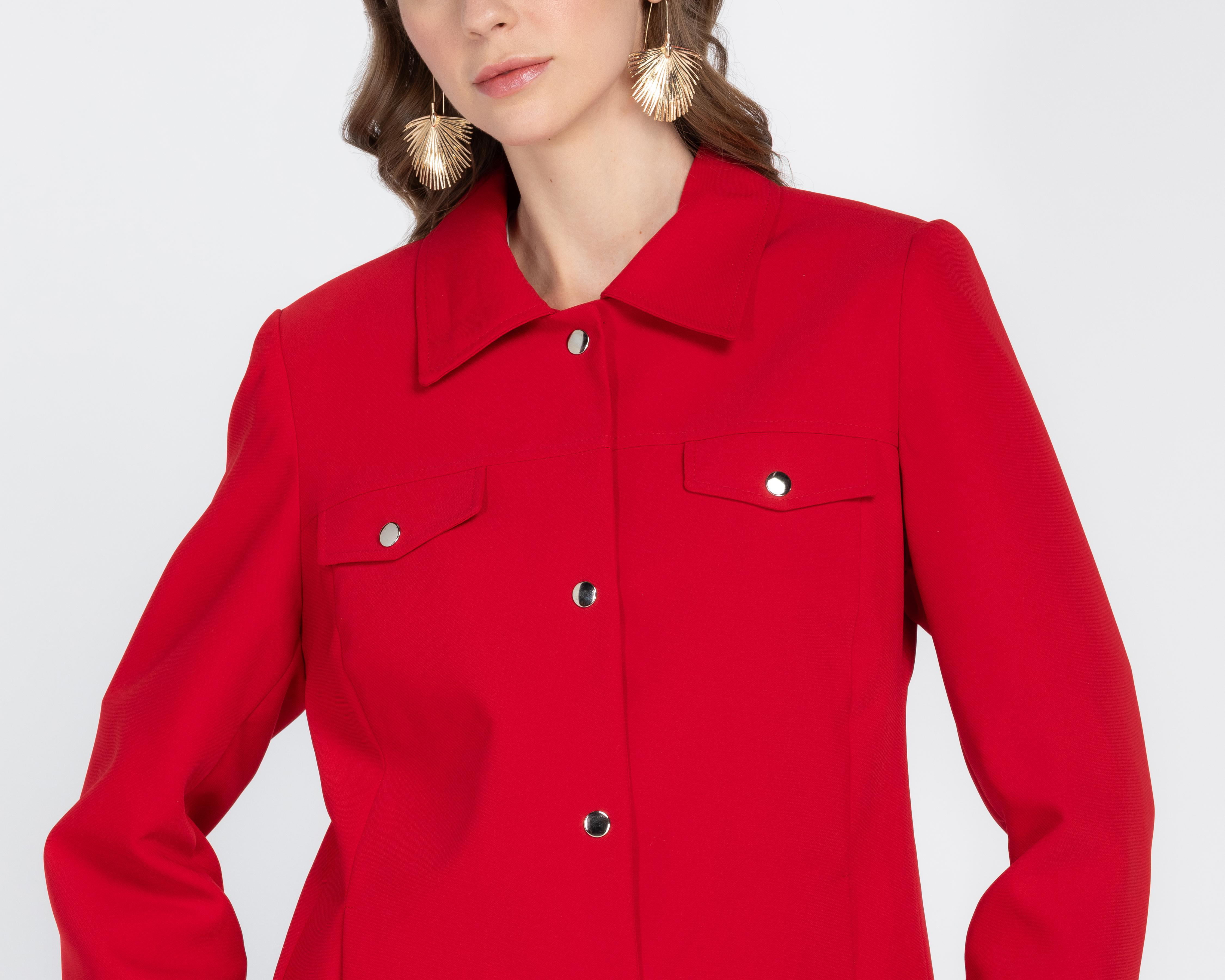 Foto 5 pulgar | Blazer Rojo Andiamo para Mujer