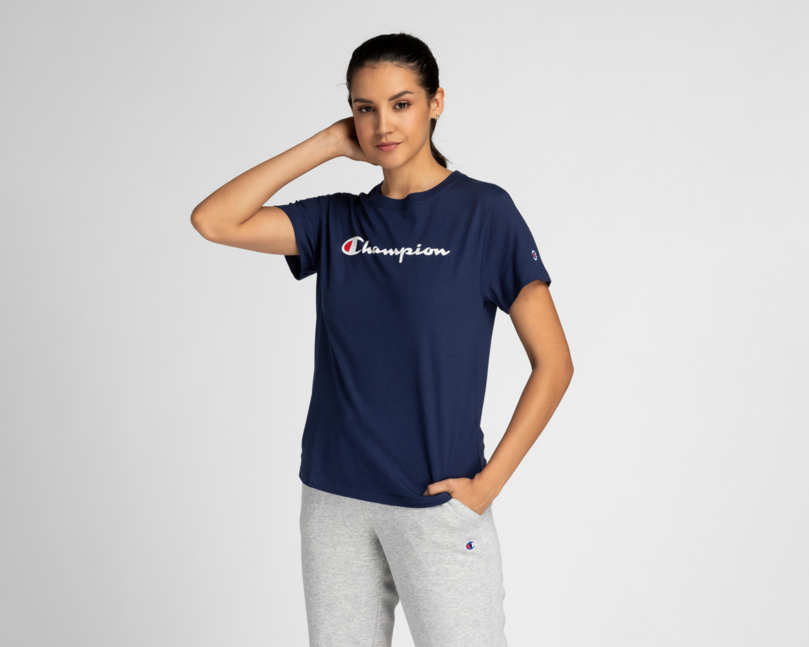 Foto 2 pulgar | Playera de Entrenamiento Champion para Mujer