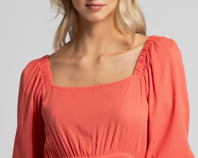 Foto 4 | Vestido Casual Refill Salmón Manga 3/4 Corto para Mujer