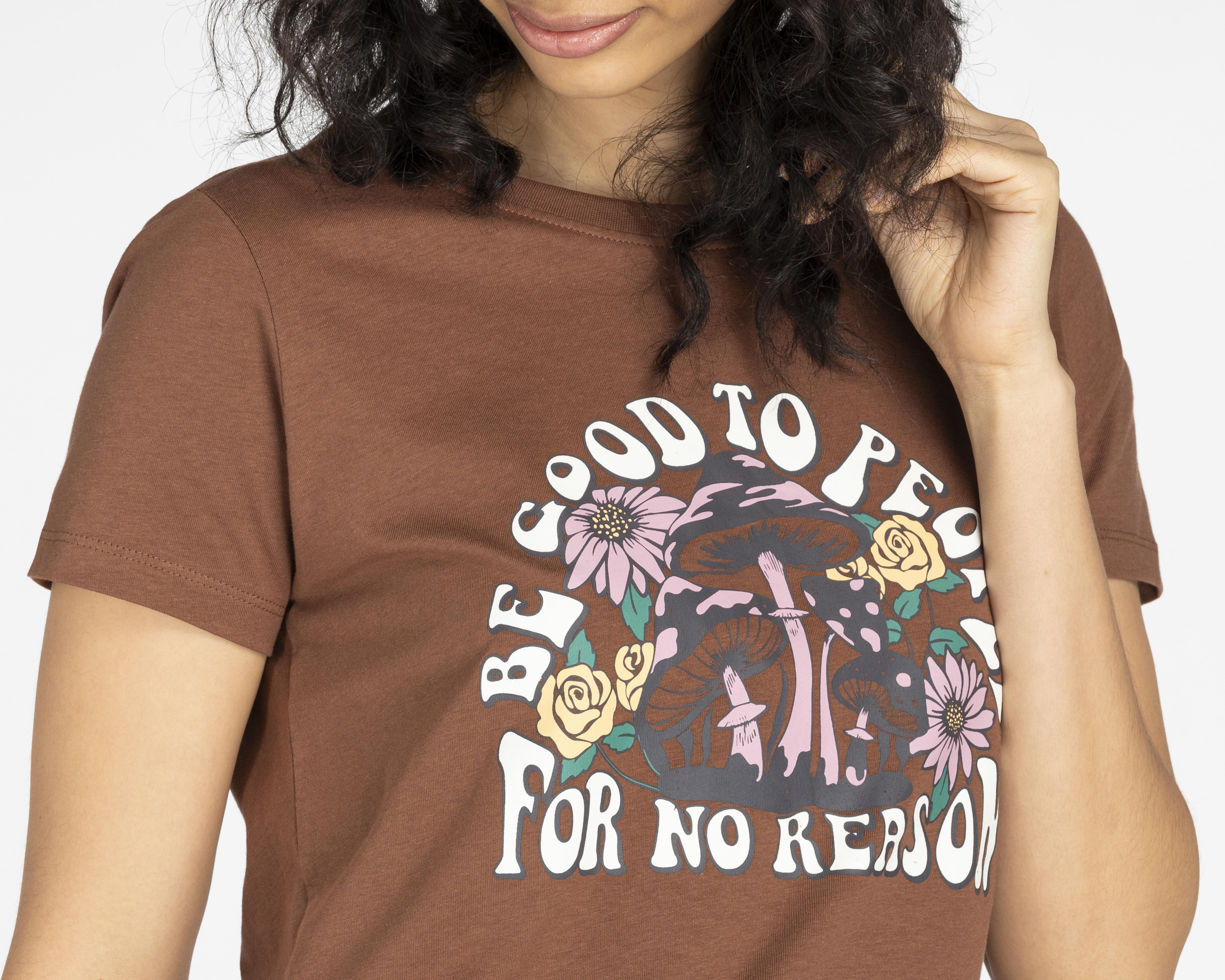 Foto 4 | Playera Refill Manga Corta Estampada