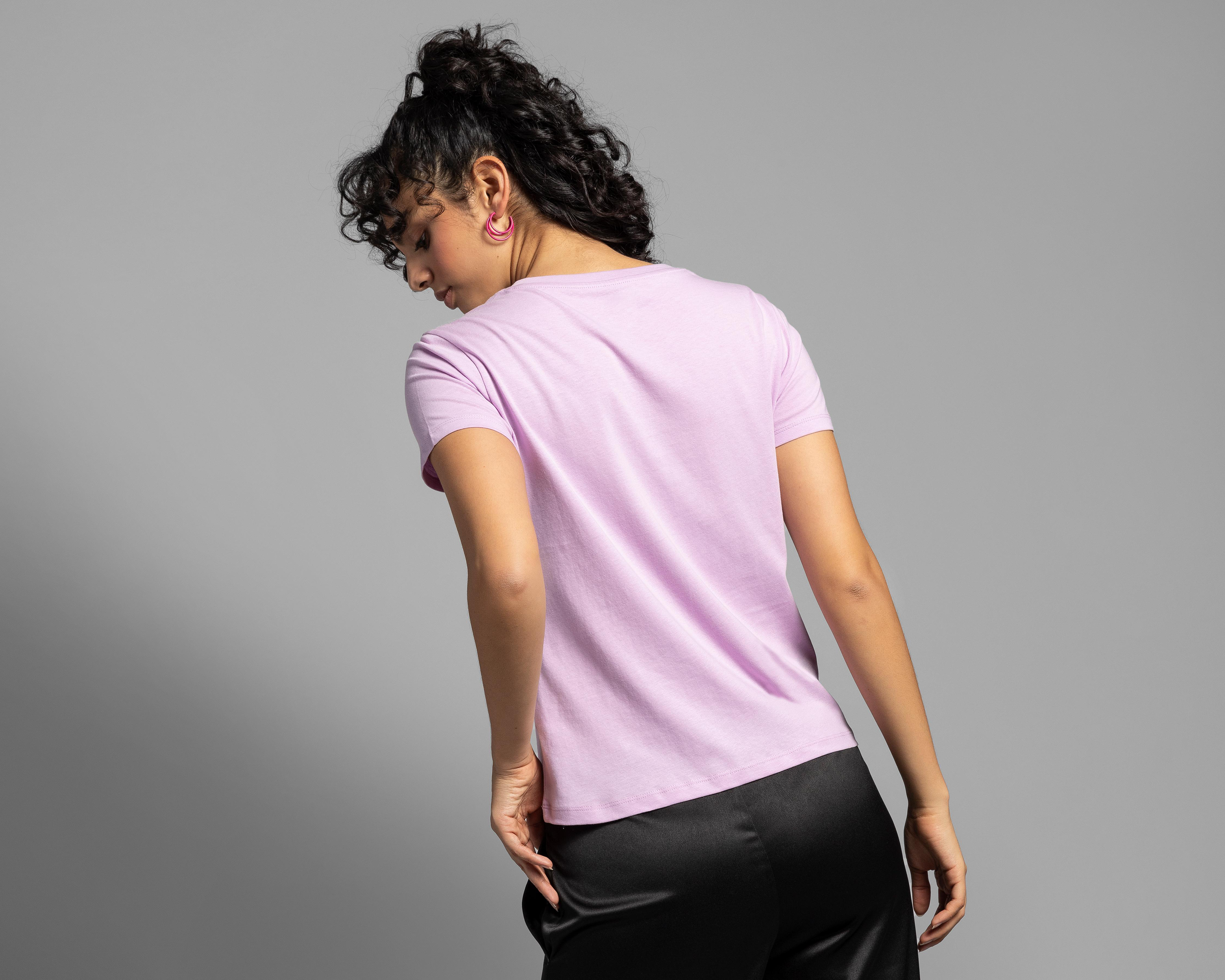 Foto 4 pulgar | Playera Thinner Manga Corta Cuello Redondo