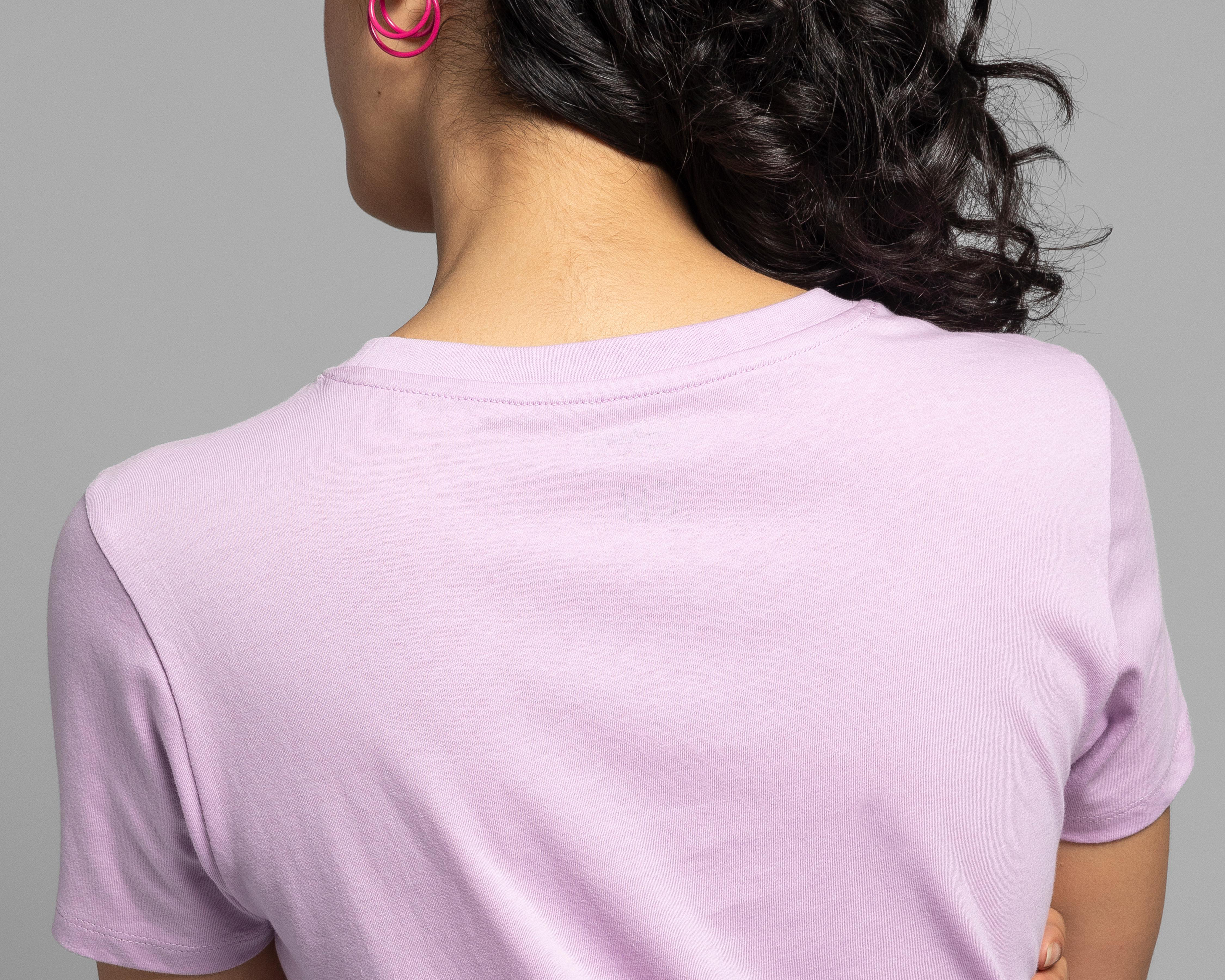 Foto 5 | Playera Thinner Manga Corta Cuello Redondo