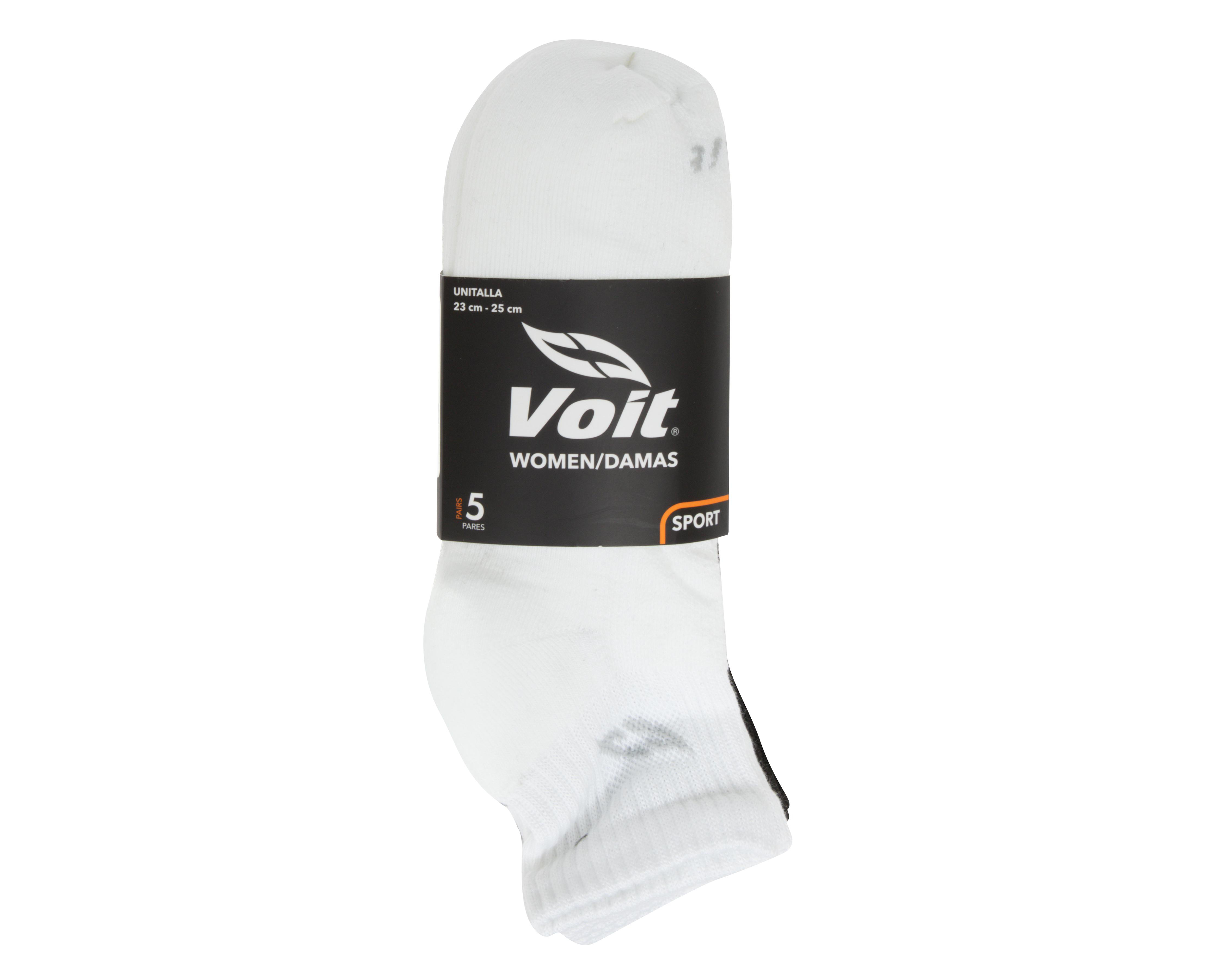Foto 4 pulgar | Calcetas Deportivas Voit para Mujer 5 Pares