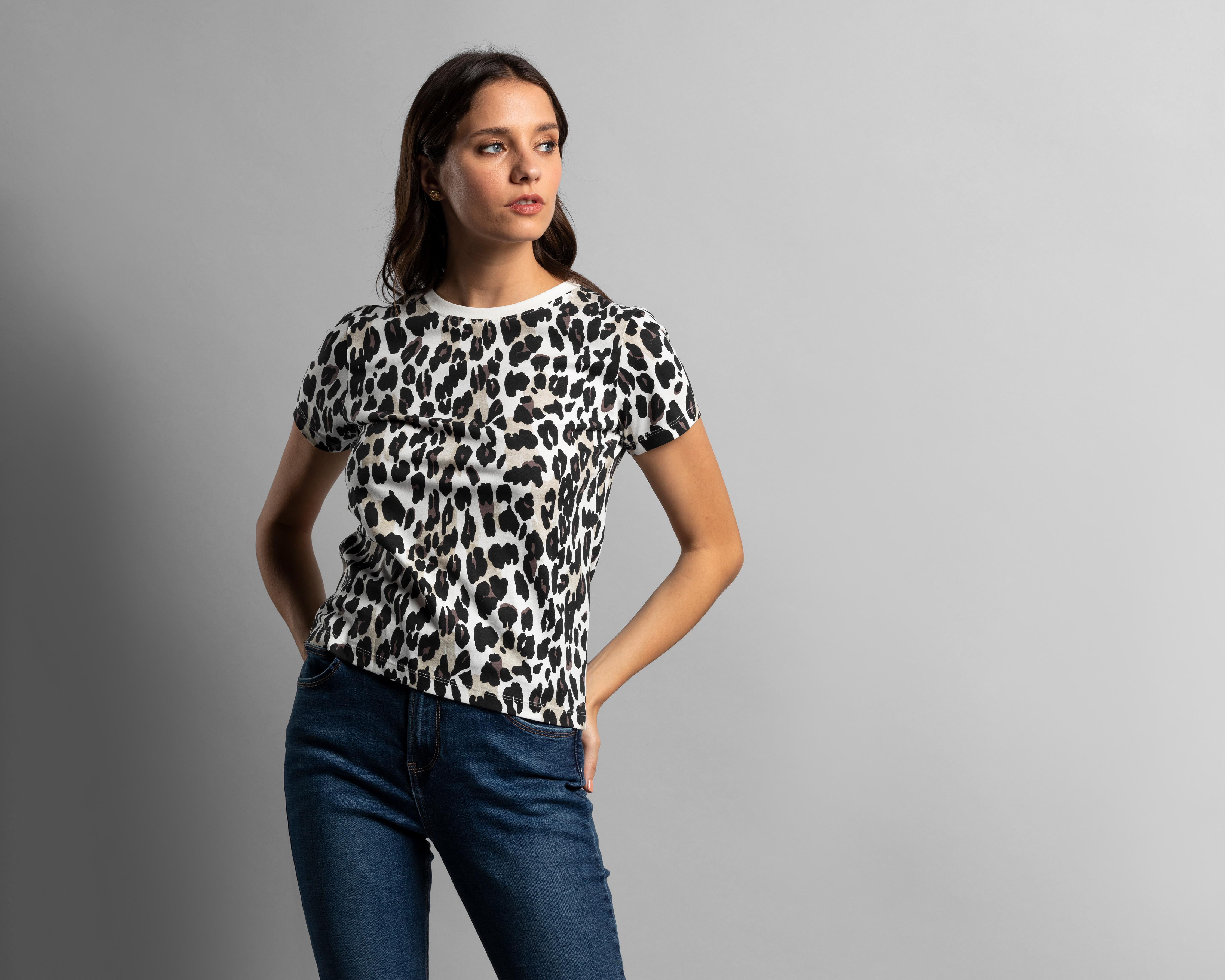 Playera Thinner con Animal Print