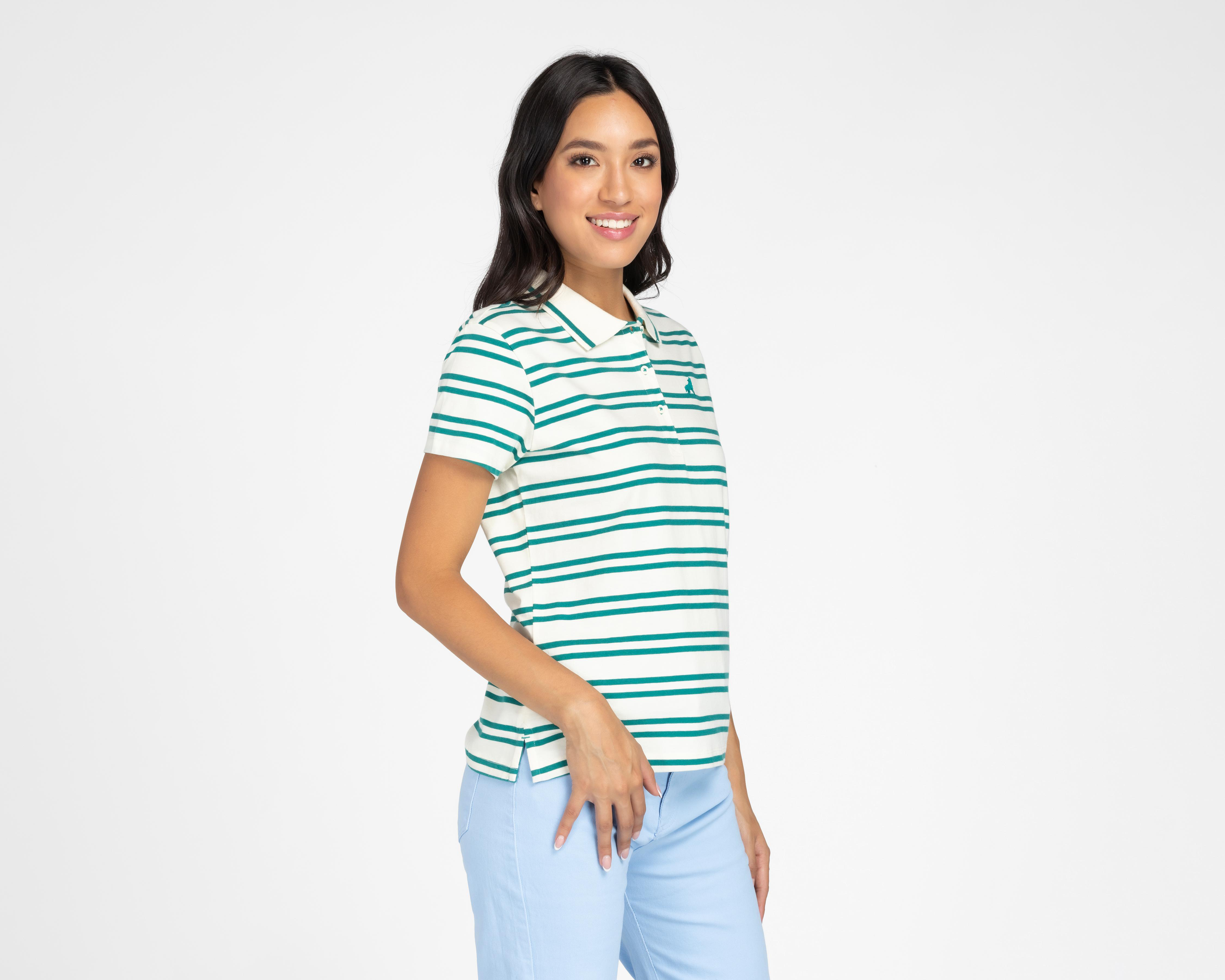 Foto 2 pulgar | Playera Refill tipo Polo a Rayas