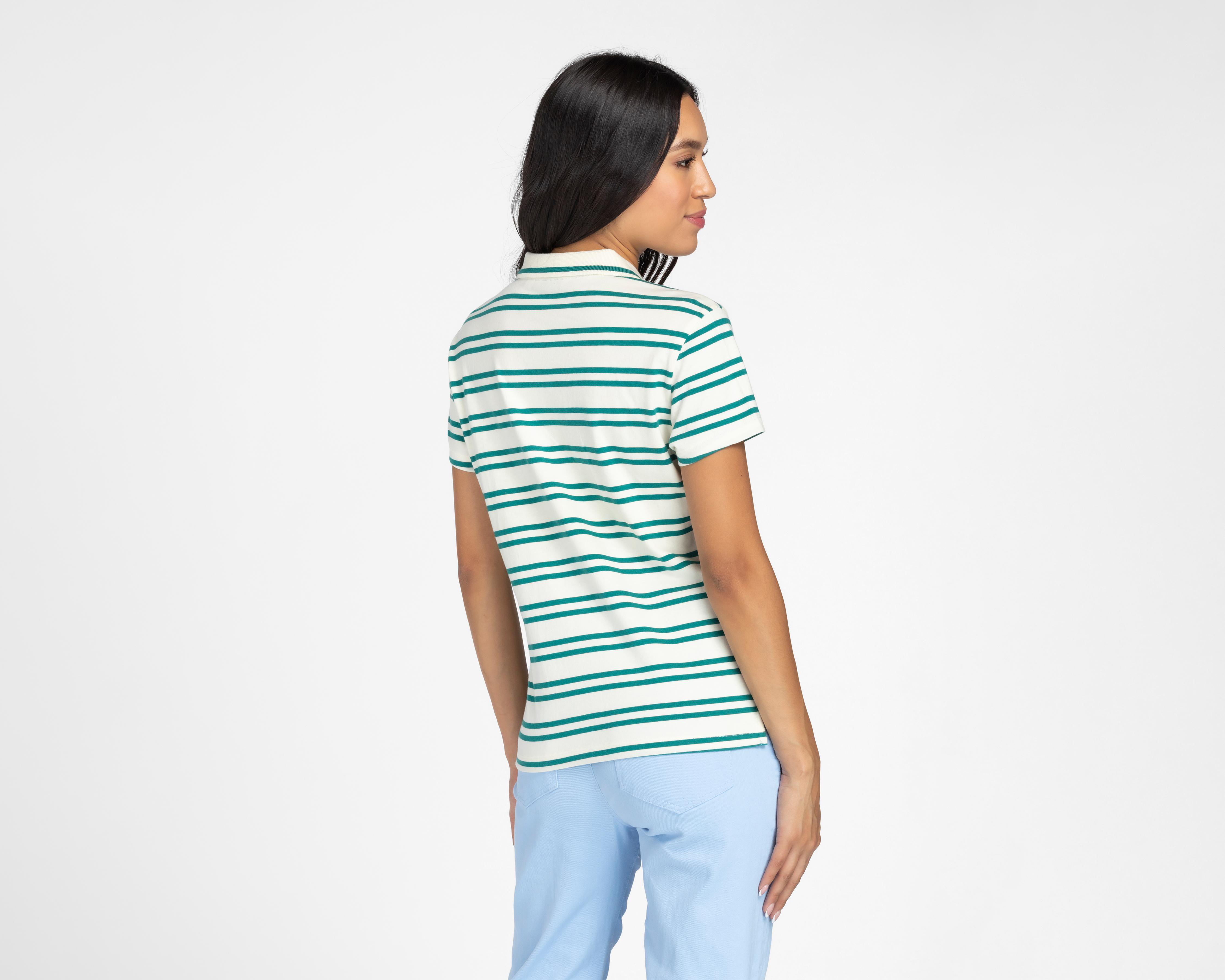 Foto 4 pulgar | Playera Refill tipo Polo a Rayas
