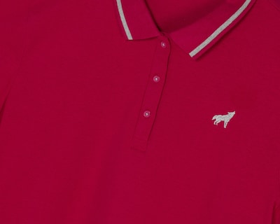 Foto 3 | Playera Refill Cuello Polo Roja