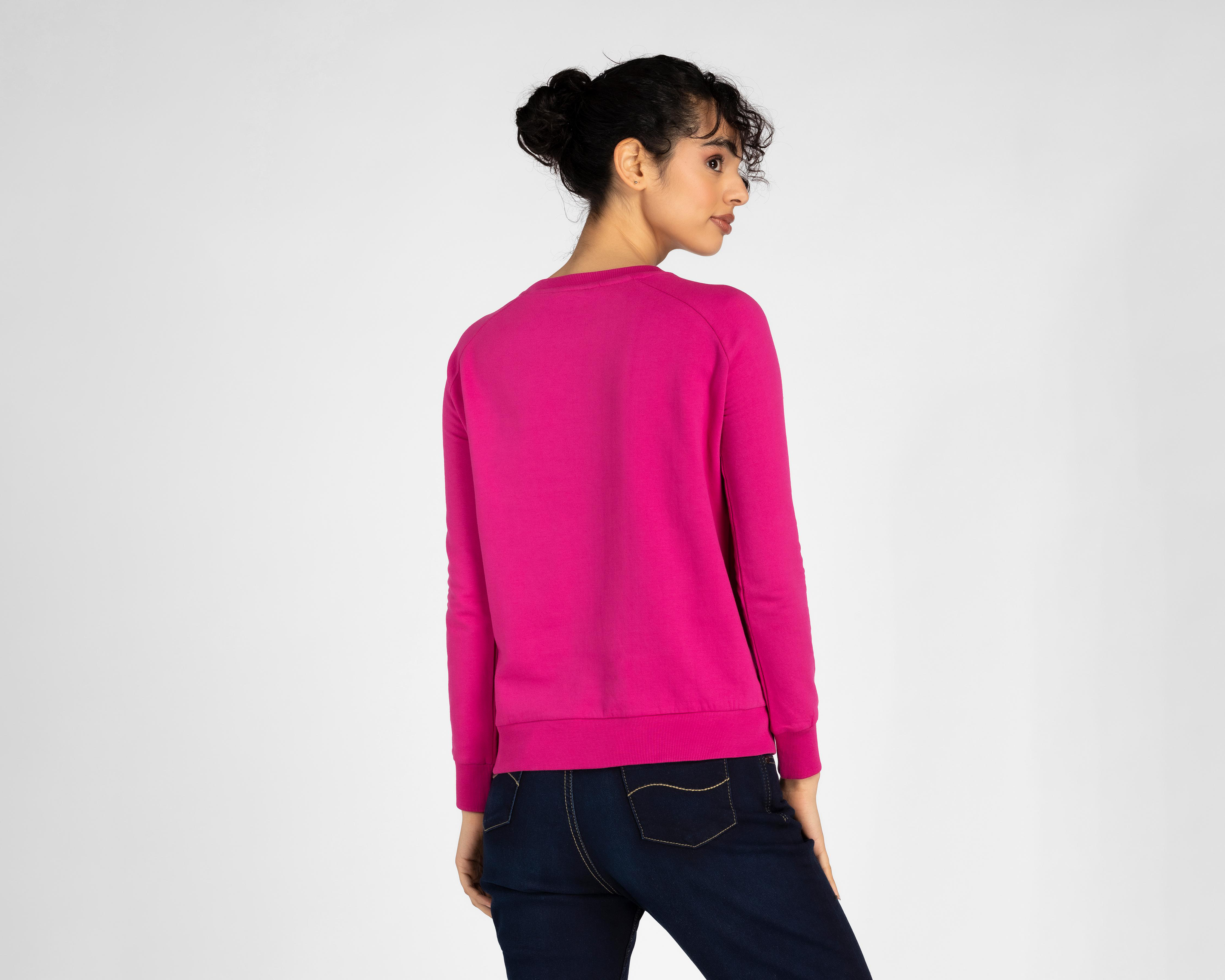 Foto 4 pulgar | Sudadera Refill de Algodón Rosa