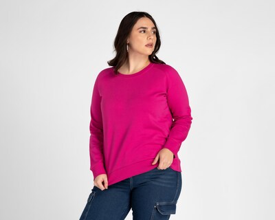 Foto 4 | Sudadera Refill de Algodón Rosa