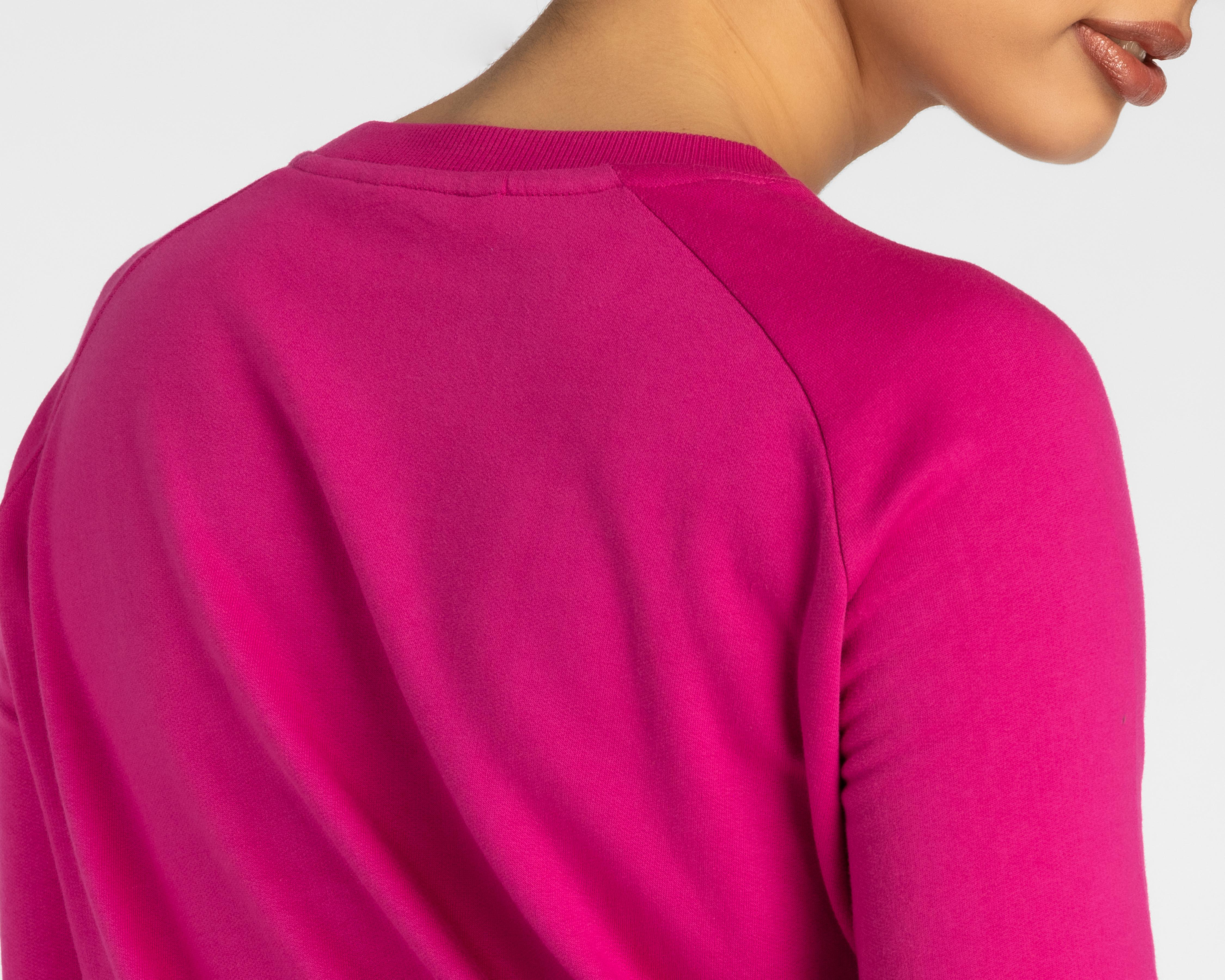 Foto 8 | Sudadera Refill de Algodón Rosa